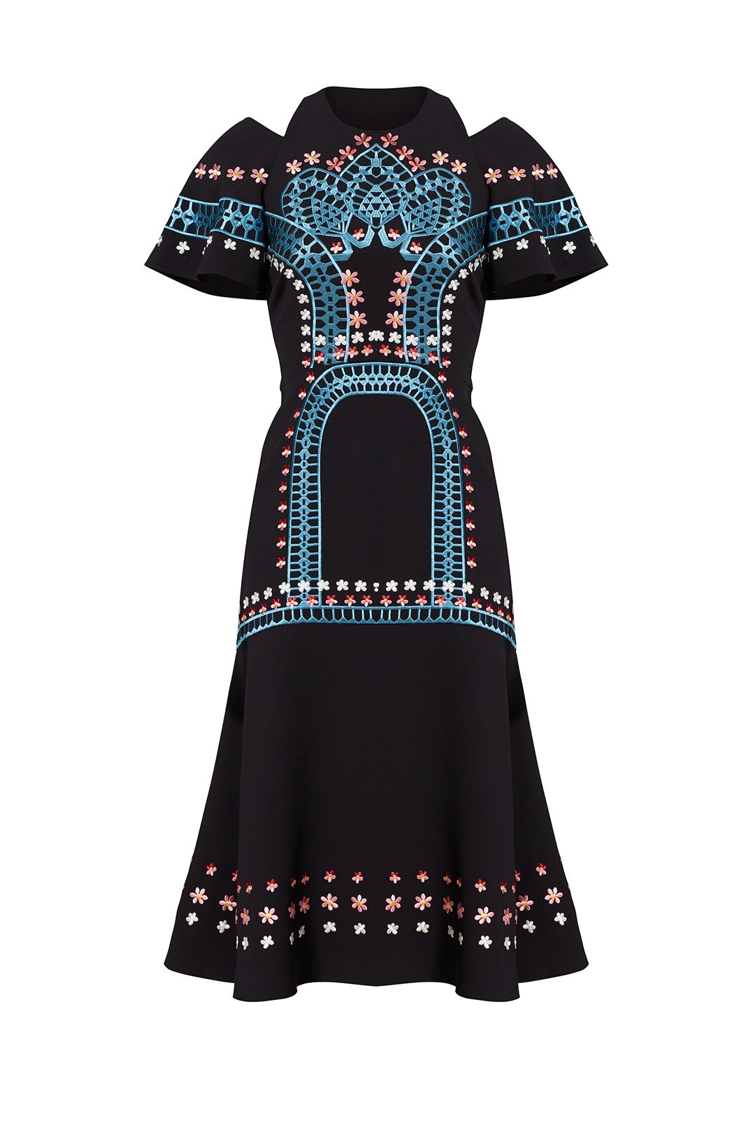 Embroidered Daisy Midi Dress by Temperley London | Rent the Runway
