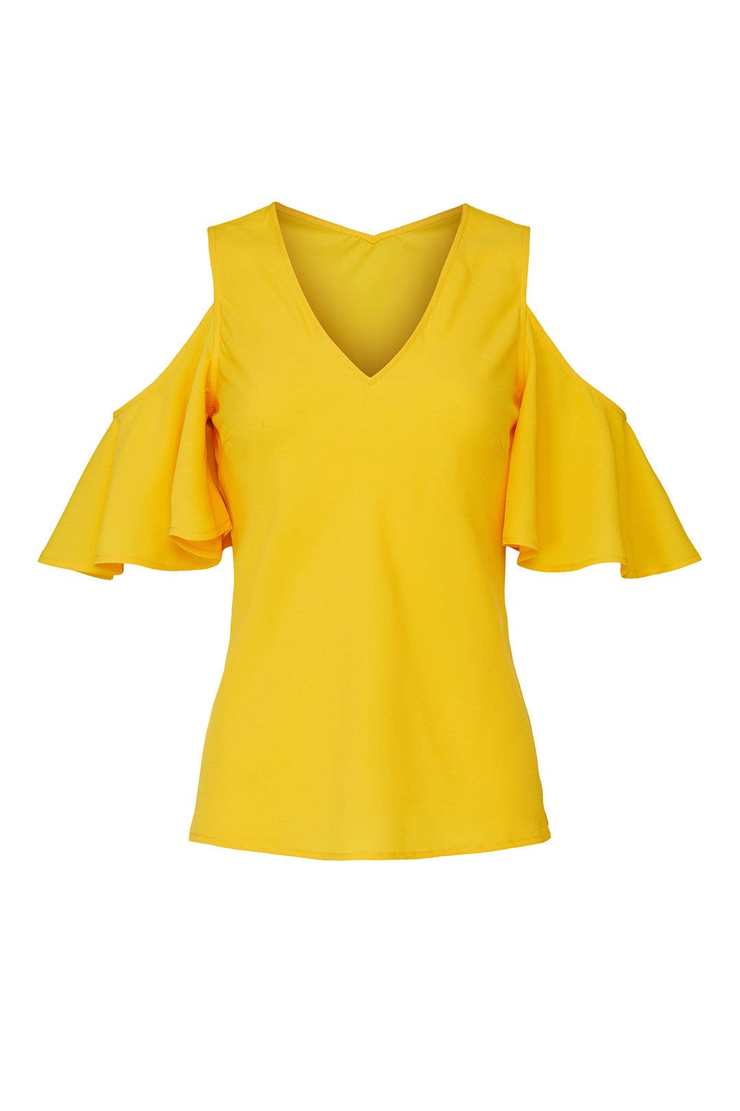 Yellow Cold Shoulder Blouse by Derek Lam 10 Crosby x RTR 4
