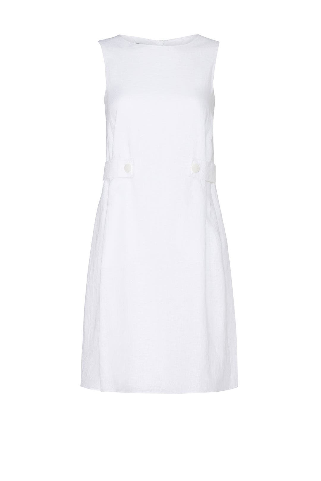White Side Button Dress by Emporio Armani 4