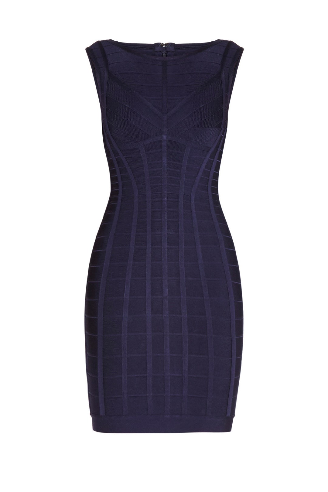 Navy Aida Novelty Bandage Dress by Hervé Léger 3