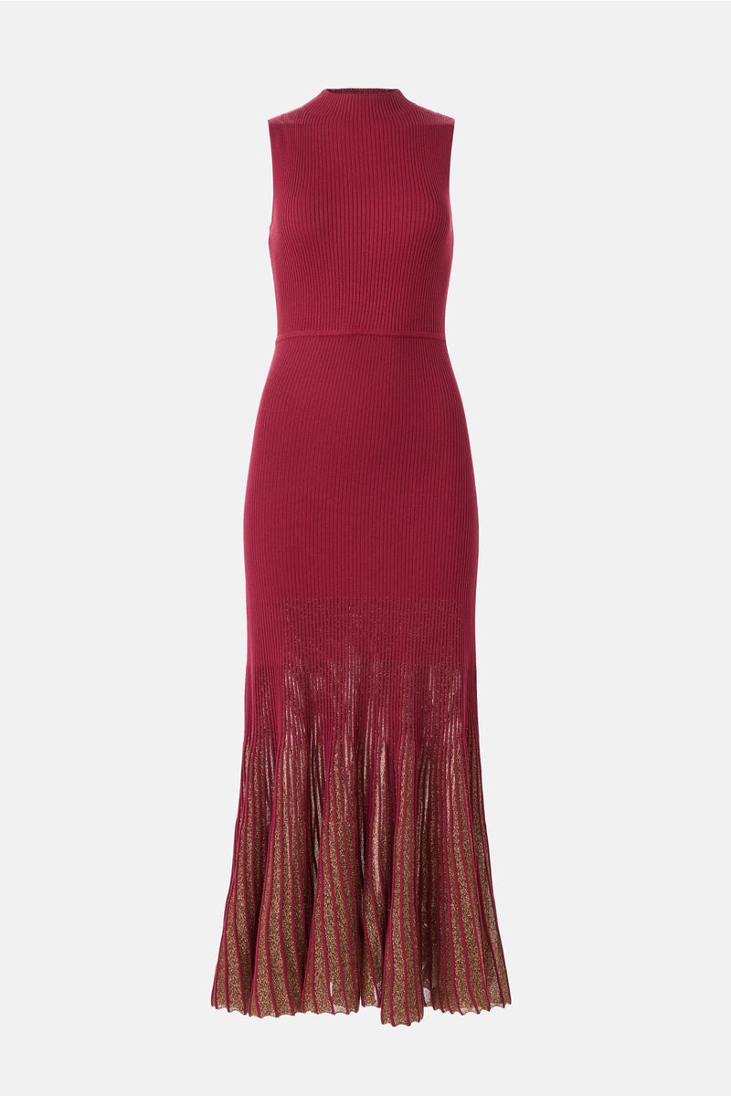 Sleeveless Shimmer Midi Sweater Dress by Moon River - Photo 4