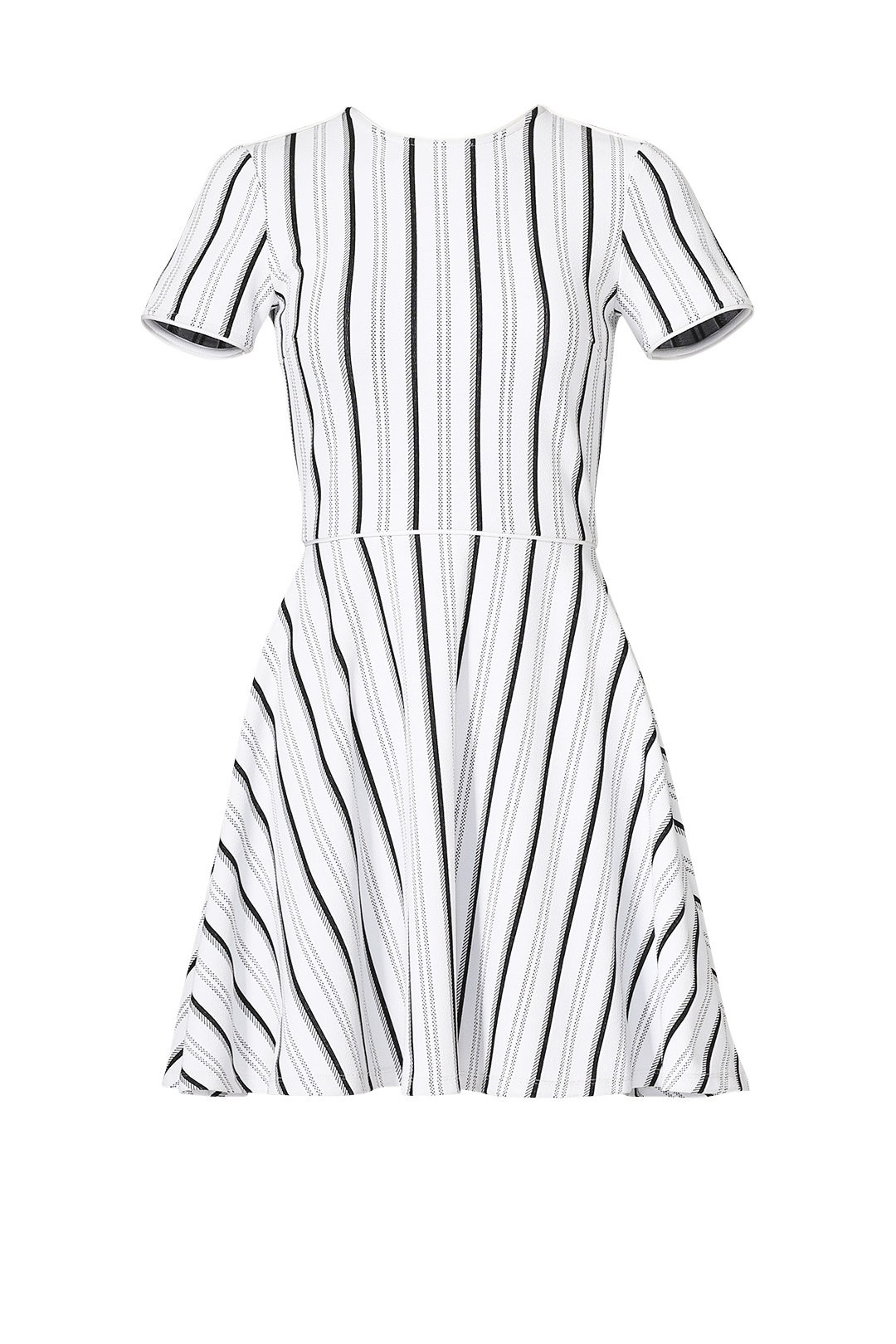 White Striped Clos Dress by Opening Ceremony