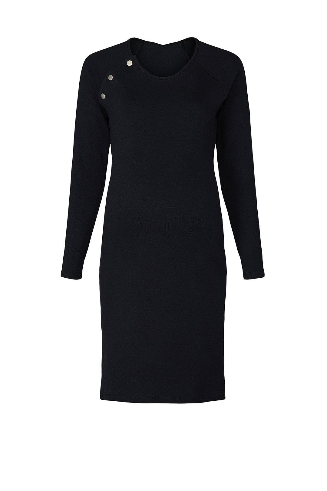 Black Raglan Maternity Dress by Stowaway