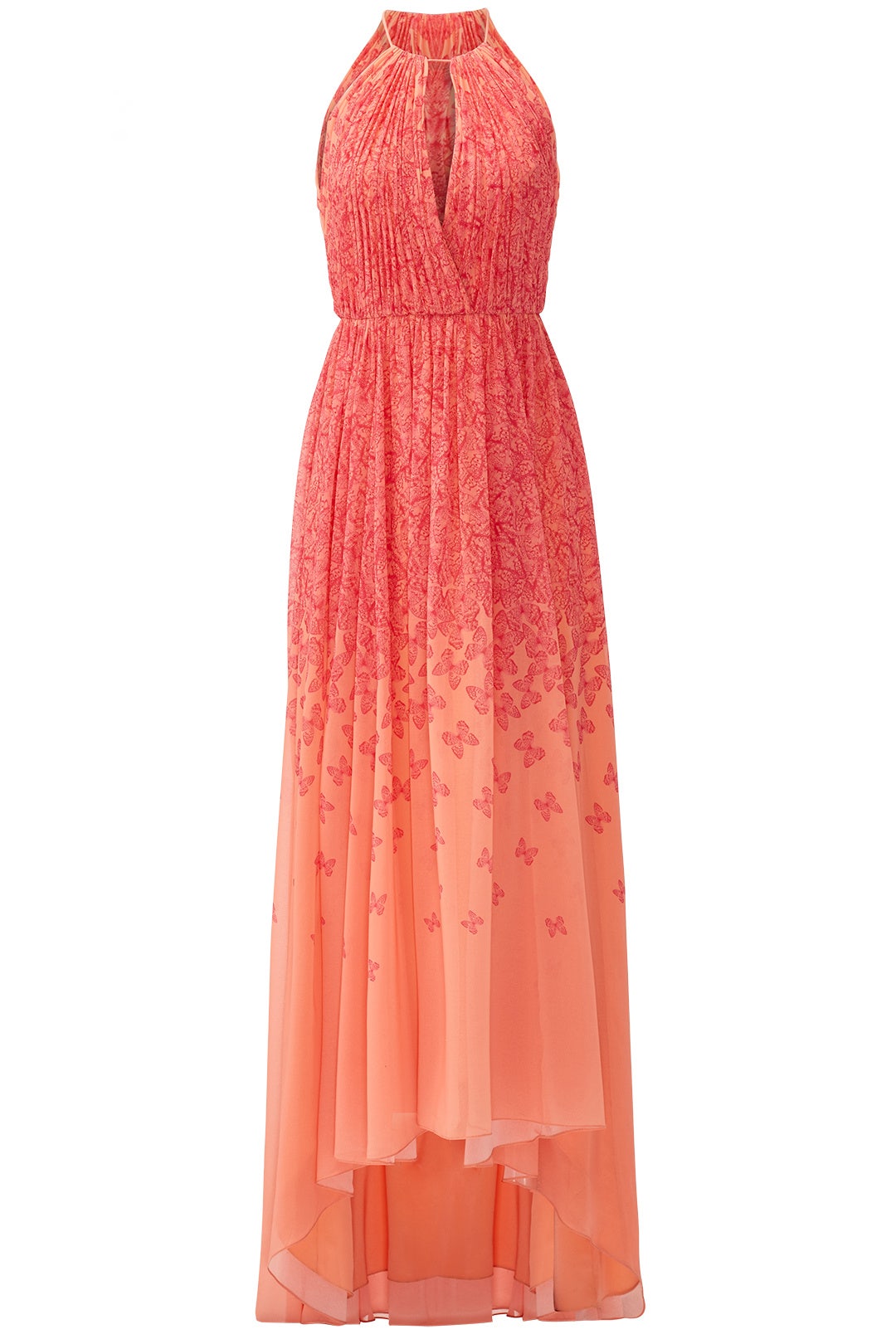 Coral Falling Butterfly Maxi by Badgley Mischka