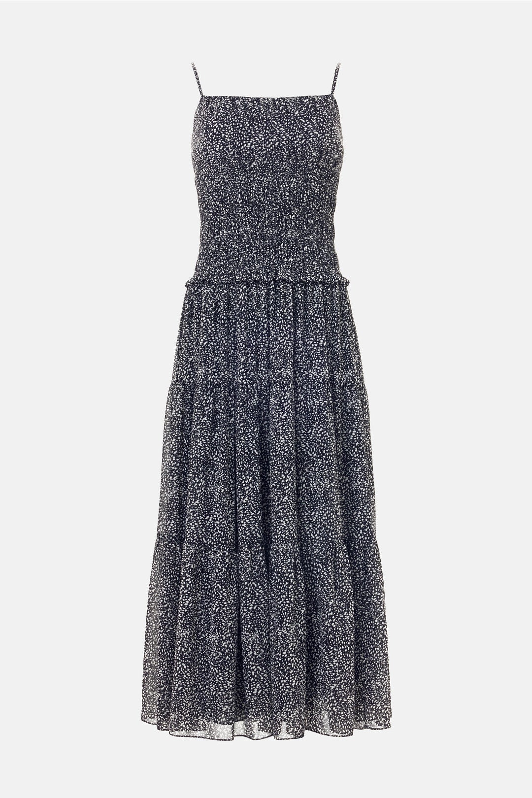 Dotted Smocked Maxi Dress by MICHAEL KORS 4