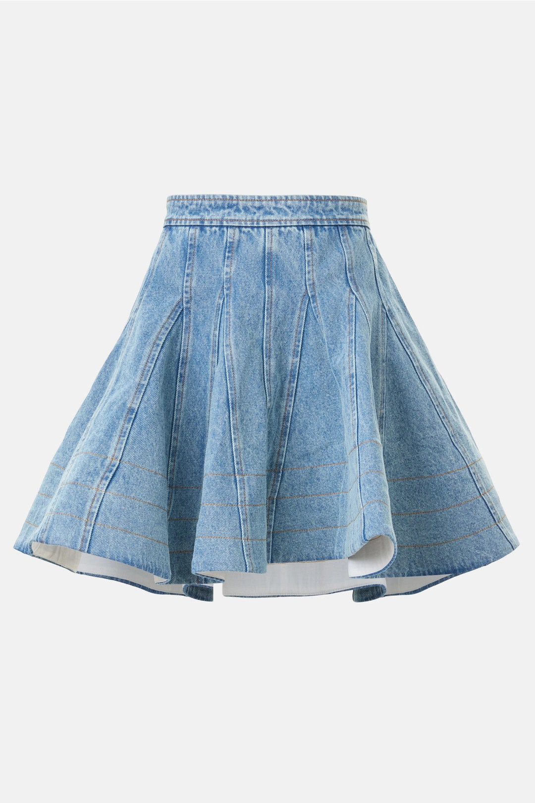 Kalle Denim Godet Skirt by AKNVAS 4