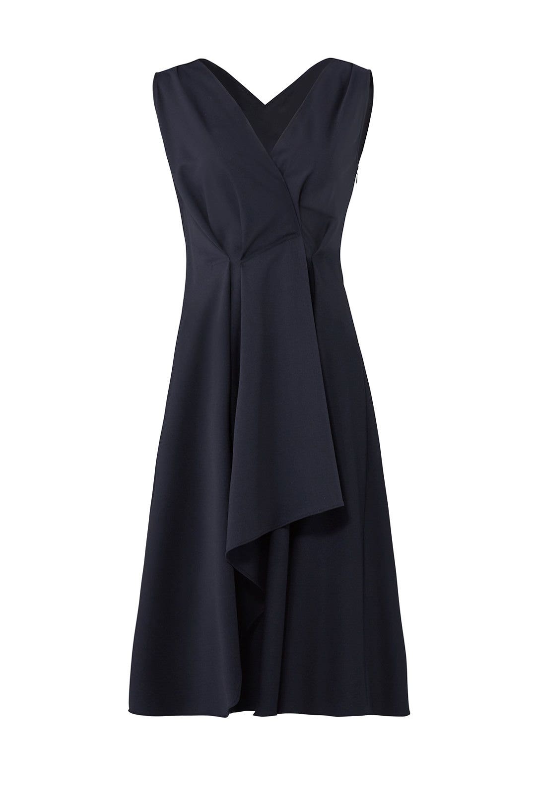 Ruffle Panel Dress by Jil Sander Navy