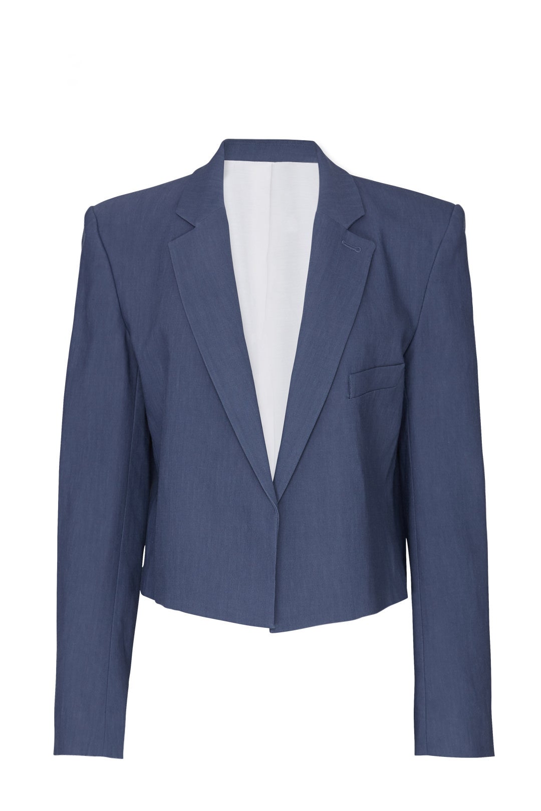 Linen Cropped Jacket by Tibi 3