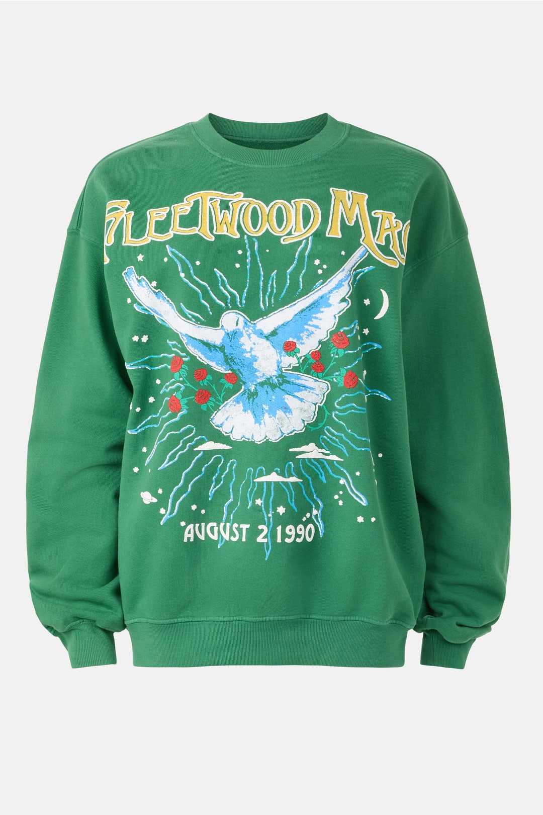 Fleetwood Mac 1990 Dove Boyfriend Crew Neck Sweatshirt