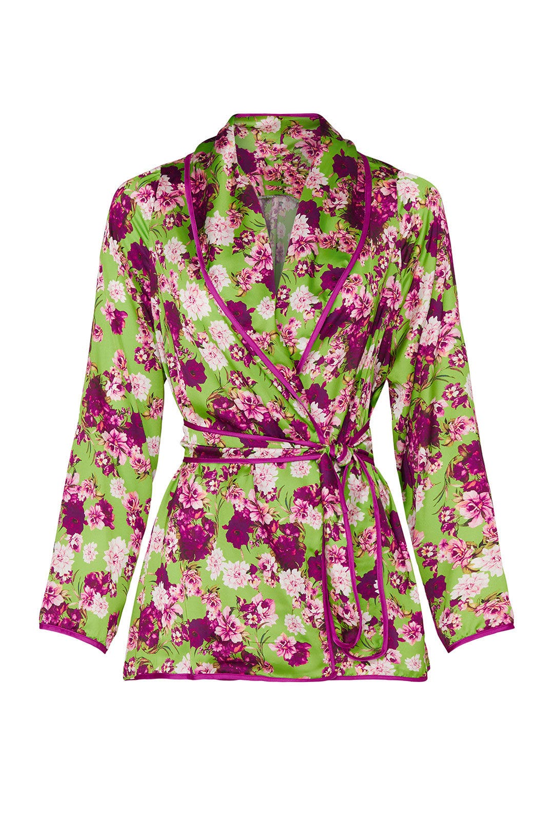 Silk Floral Wrap Top by Giovanna Nicolai 4