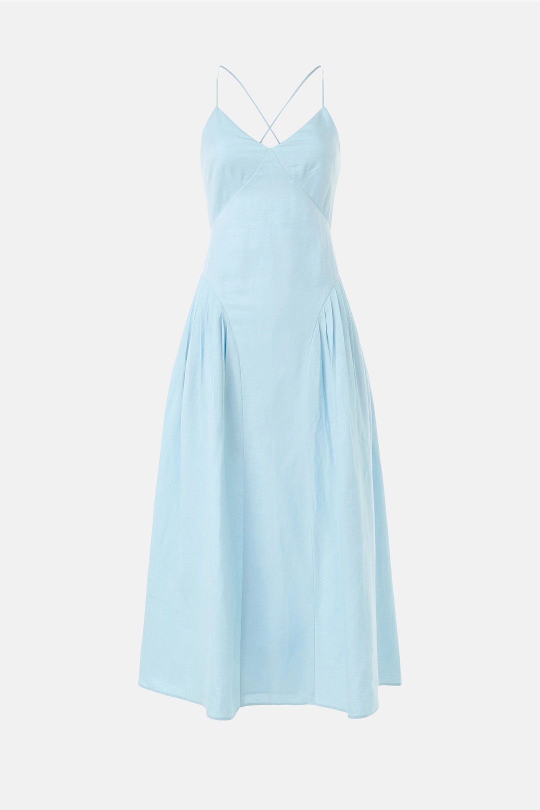 Gathered Linen Midi Dress by Jason Wu x RTR