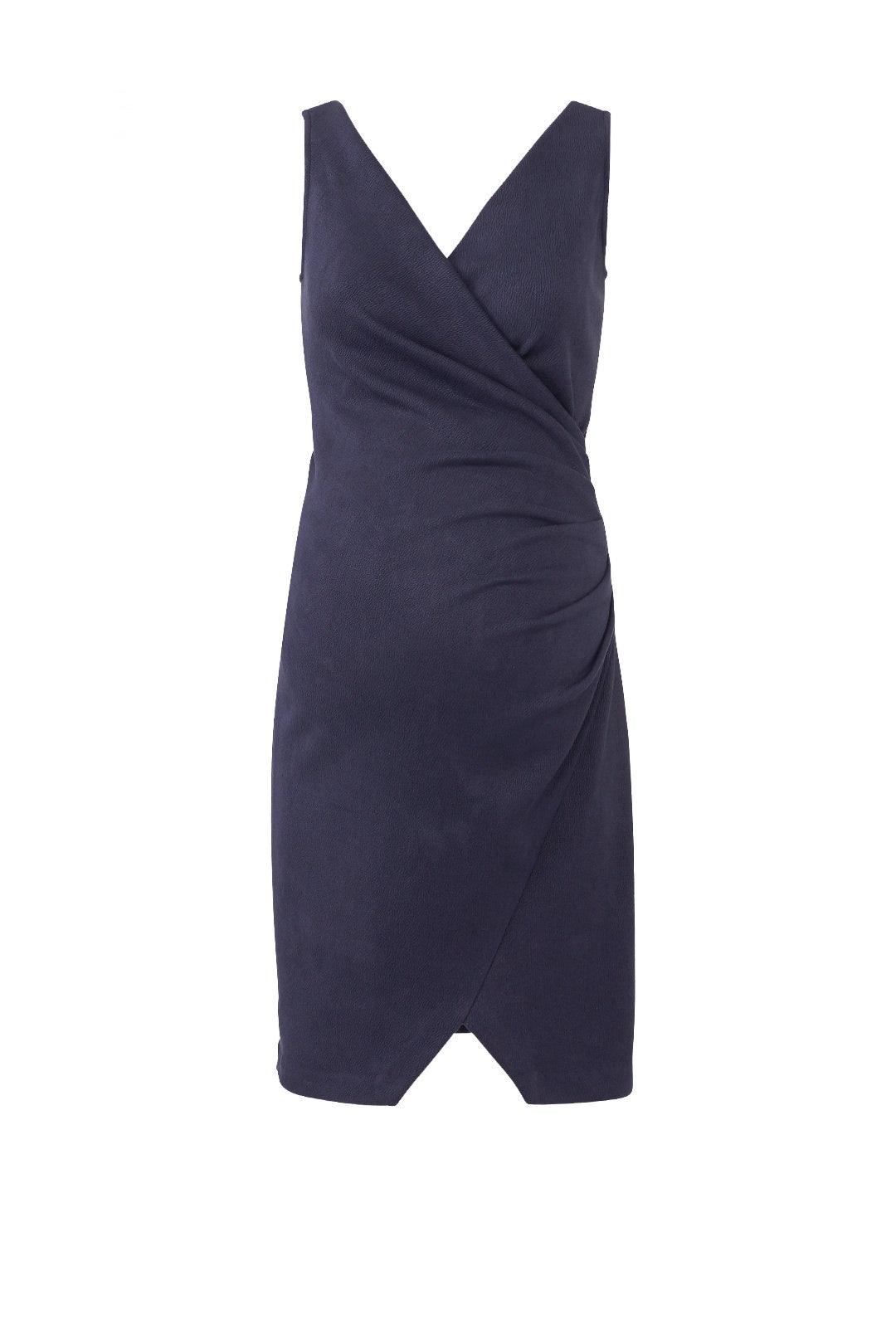 Navy Ruched Maternity Dress by Slate & Willow 3
