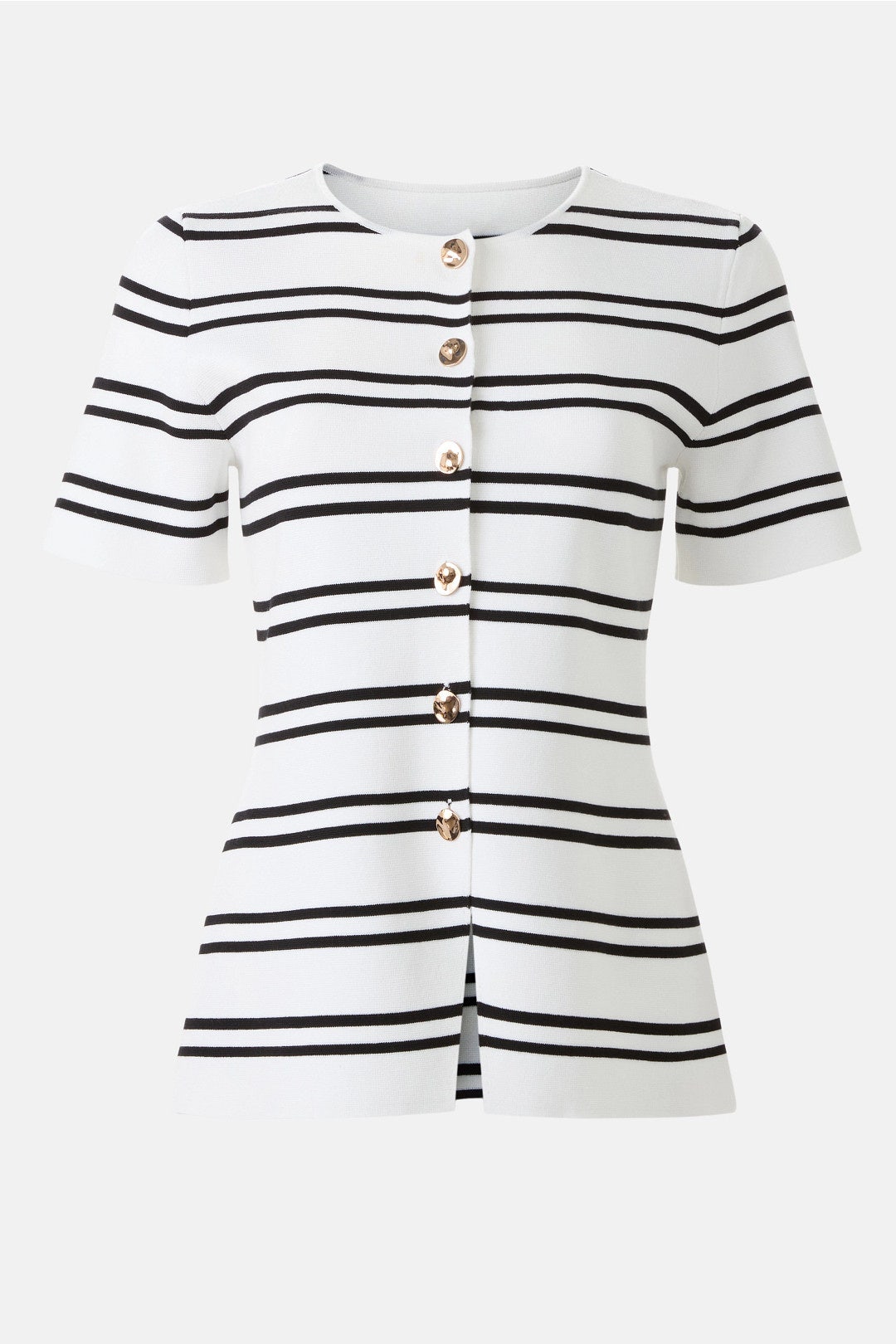 Gail Striped Peplum Button Down Top by Ted Baker London 4