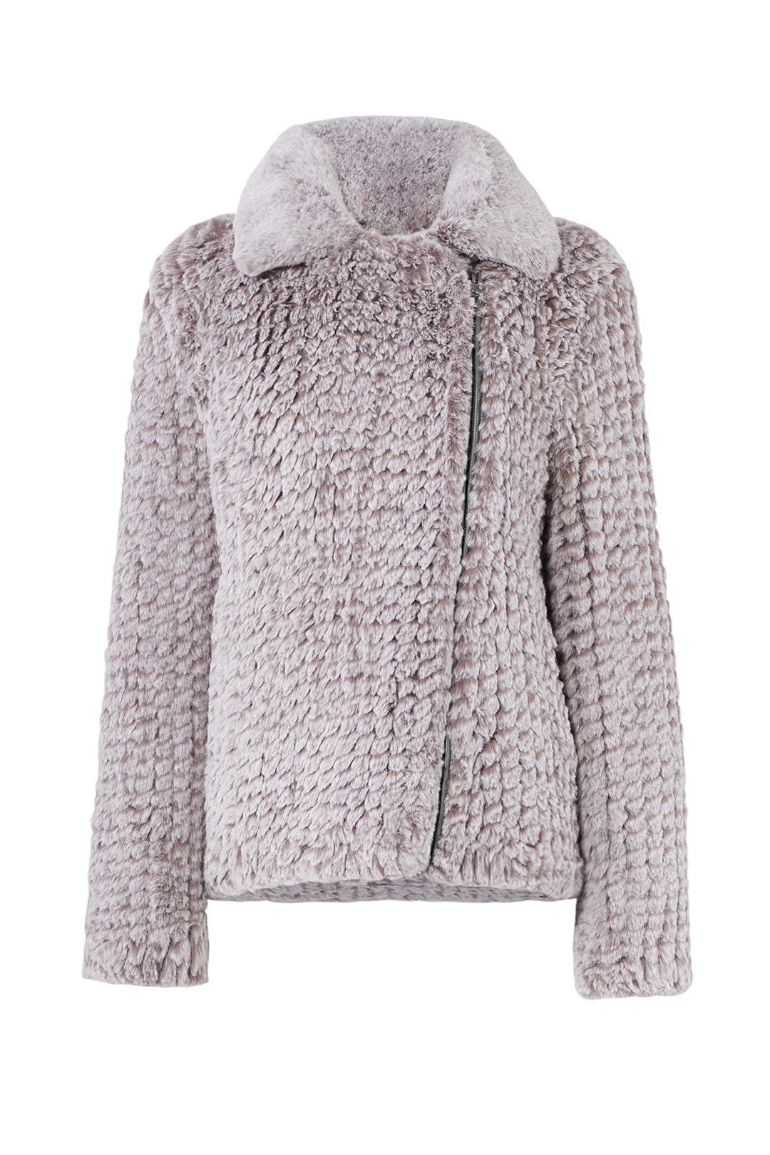 Faux Knitted Moto Jacket by Avec Les Filles