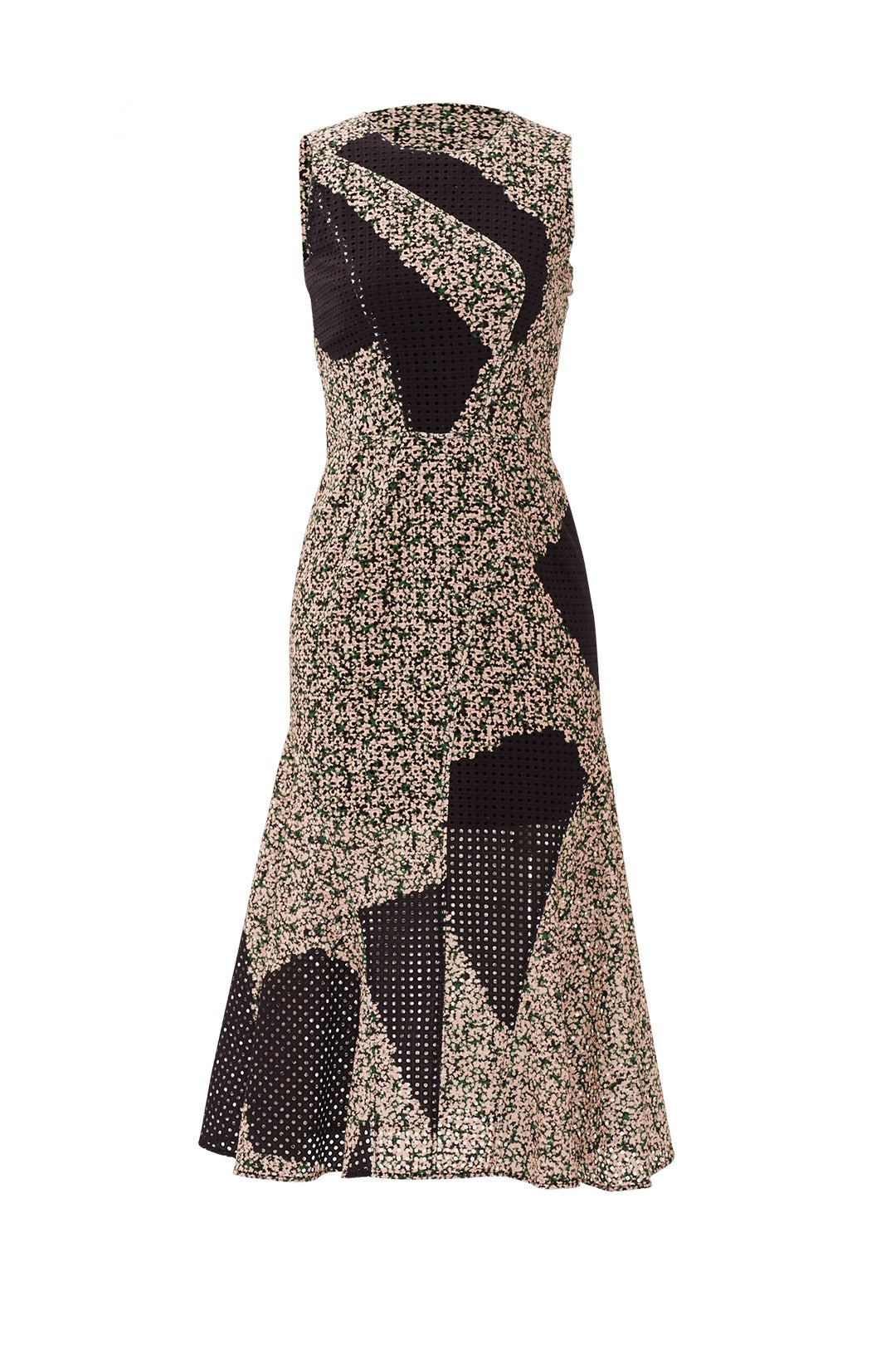 Geo Patchwork Dress by Cedric Charlier 3