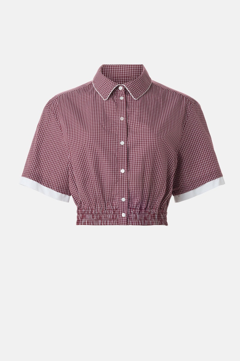 Short Checkered Shirt by Claudie Pierlot - Photo 4
