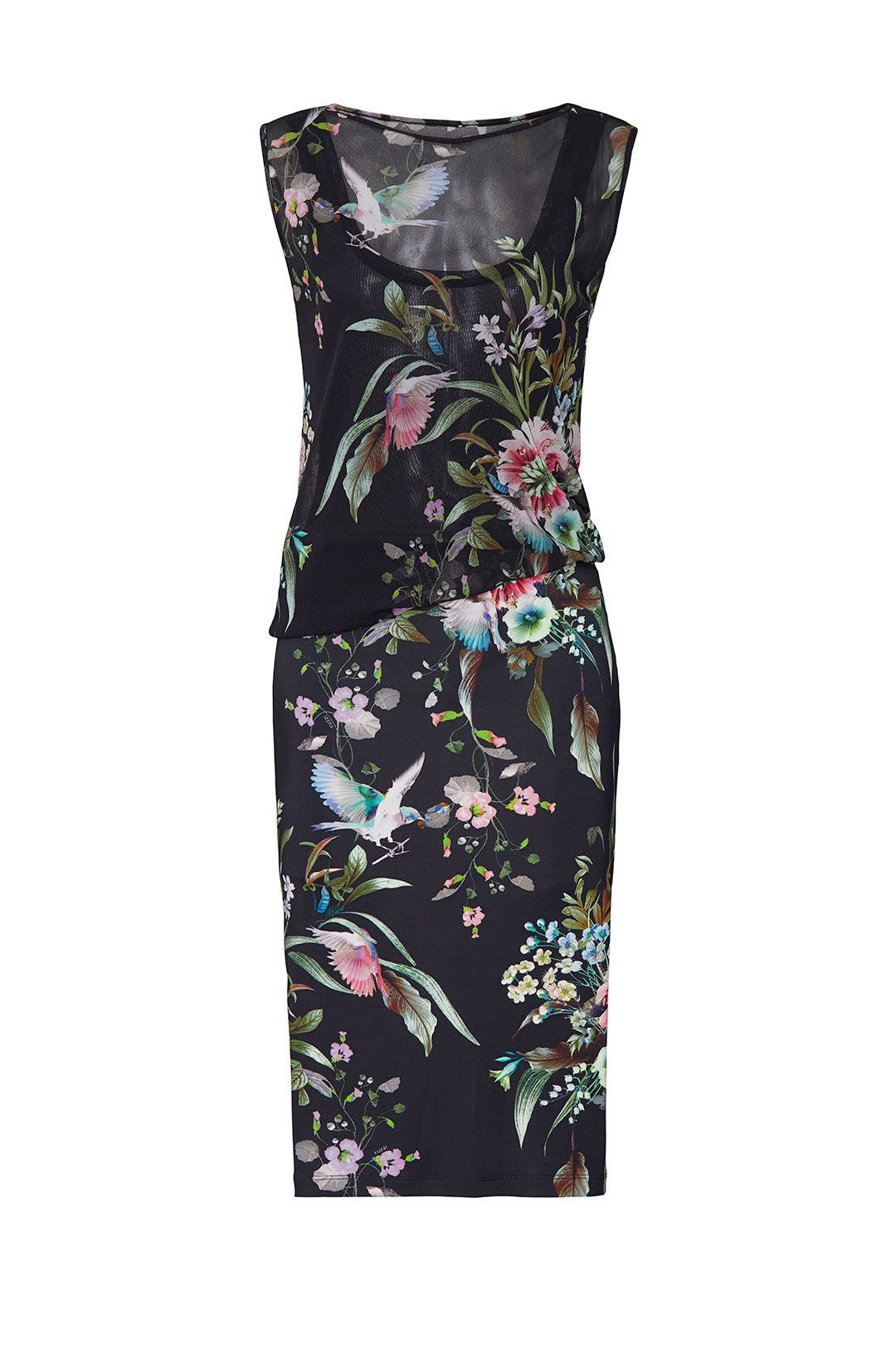 Navy Floral Dress by Fuzzi