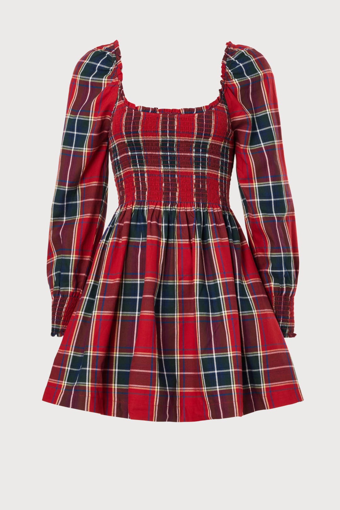 House on the Hill　Dress (Red)　100(3Y) Tartan Norah Nap Dress by Hill House Home | Rent the Runway