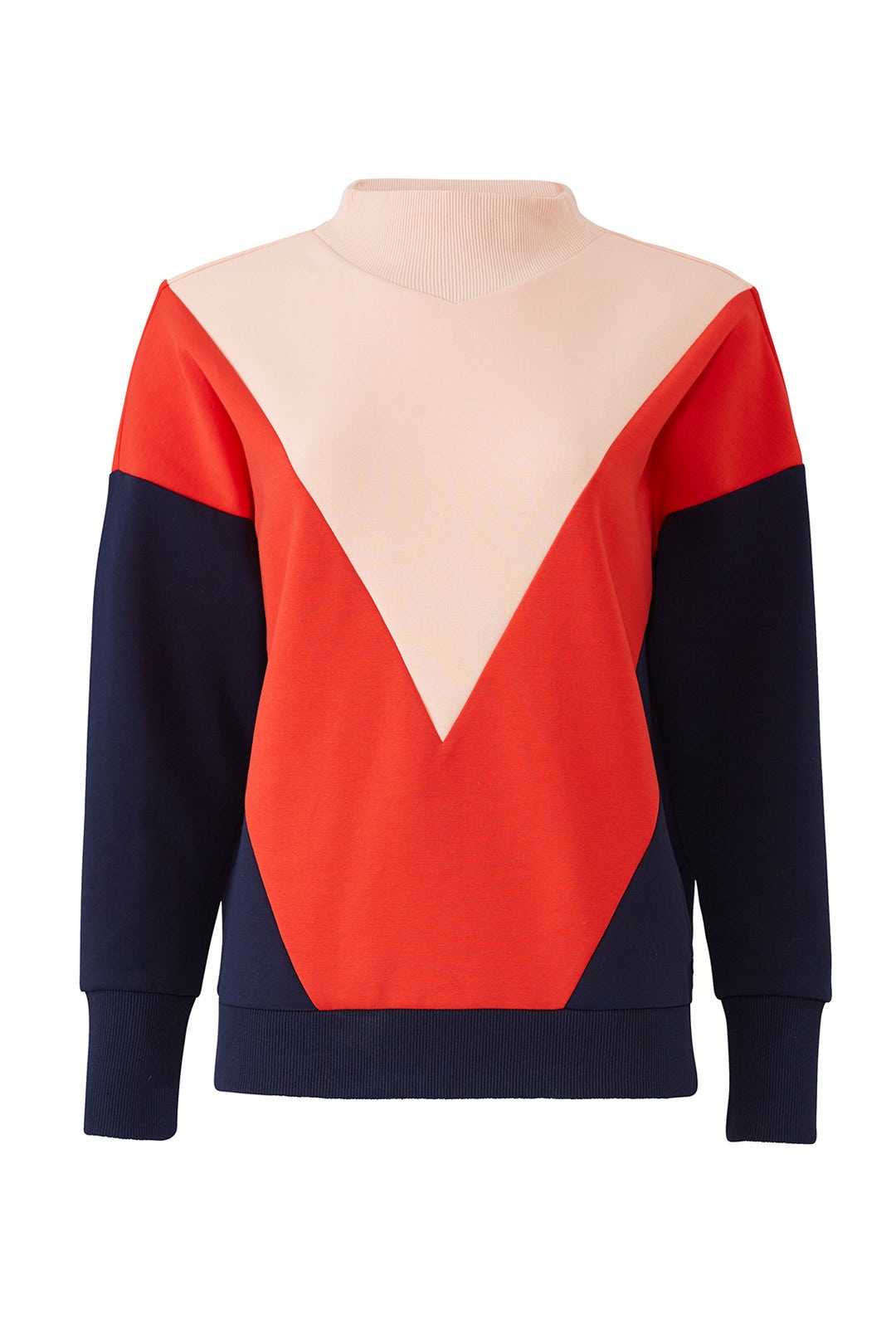 Colorblock Turtleneck Sweatshirt by Scotch & Soda 3