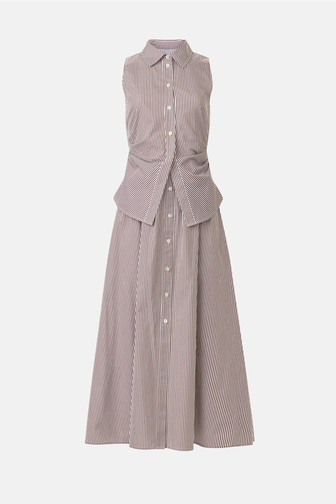Hannah Collared Midi Dress by Tanya Taylor