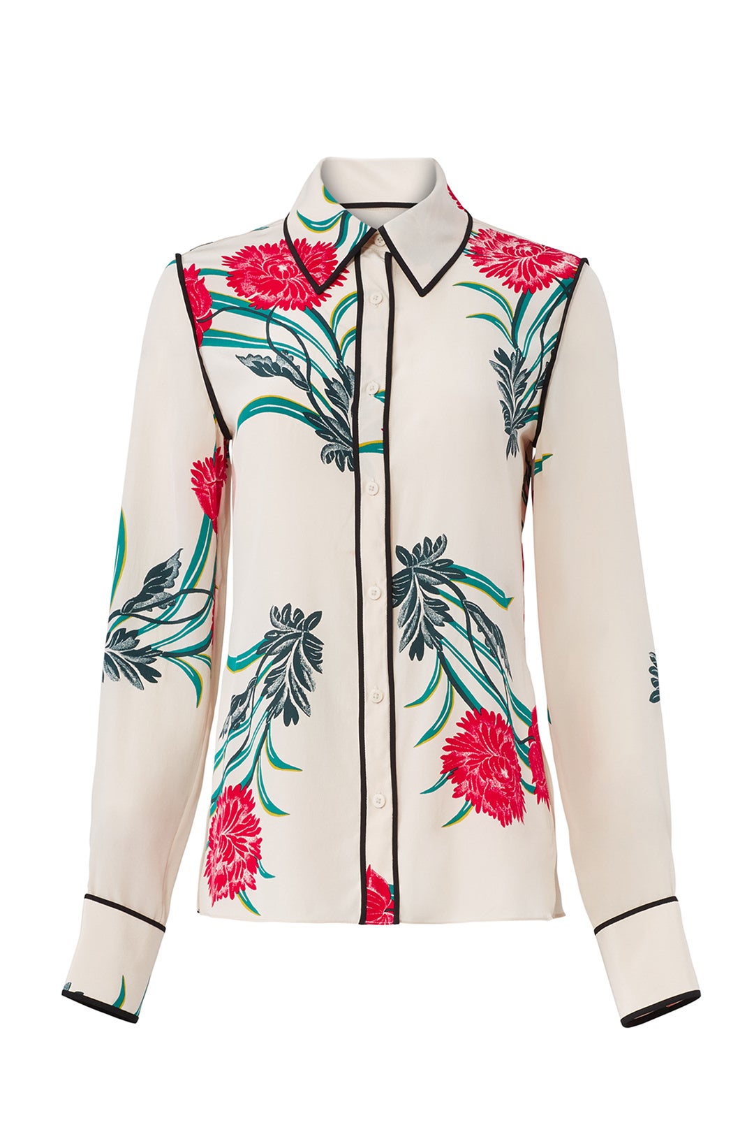 Farren Pearl Collared Shirt by Diane von Furstenberg 4