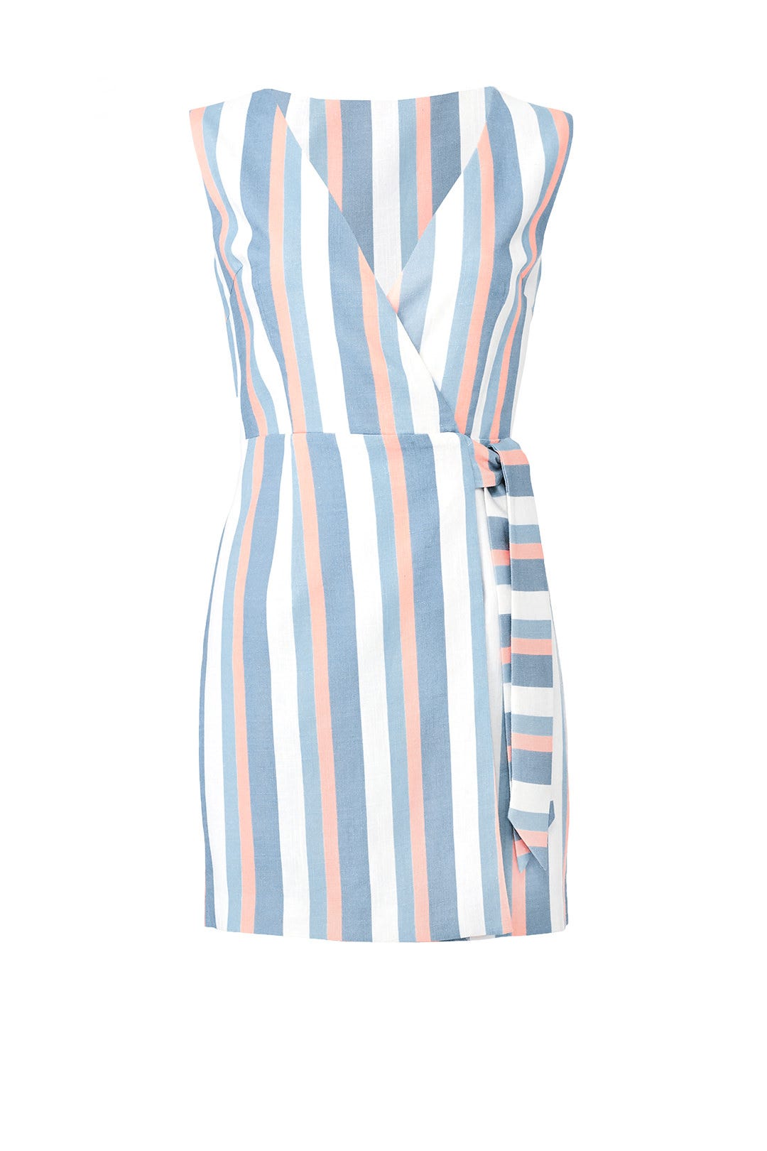 Striped Instinct Wrap Dress by FINDERS KEEPERS