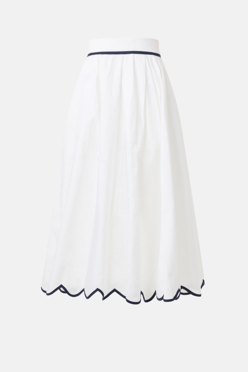 Alexis Cotton Scallop Skirt by French Connection - Photo 4