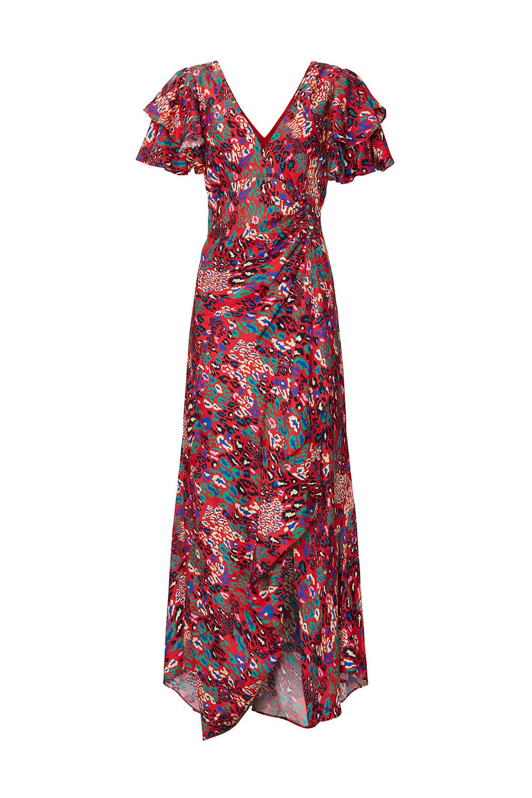 Red Leopard Clementine Dress by Tanya Taylor 4