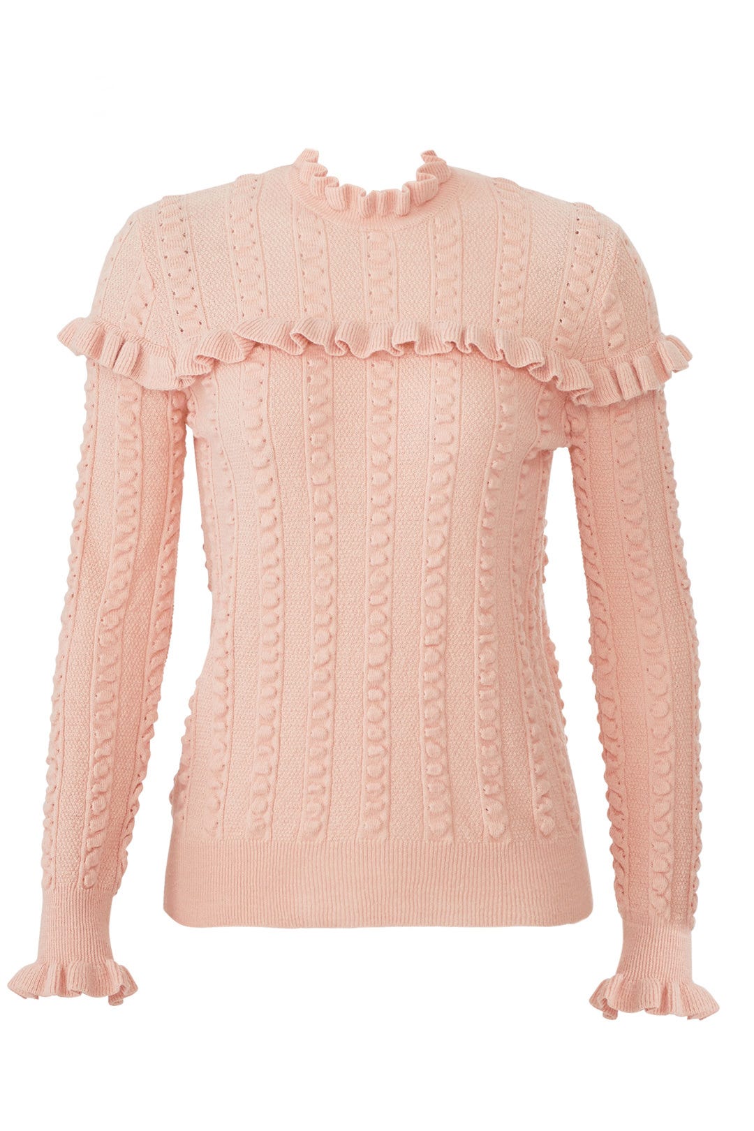 Blush Ruffle Sweater by Slate & Willow 3