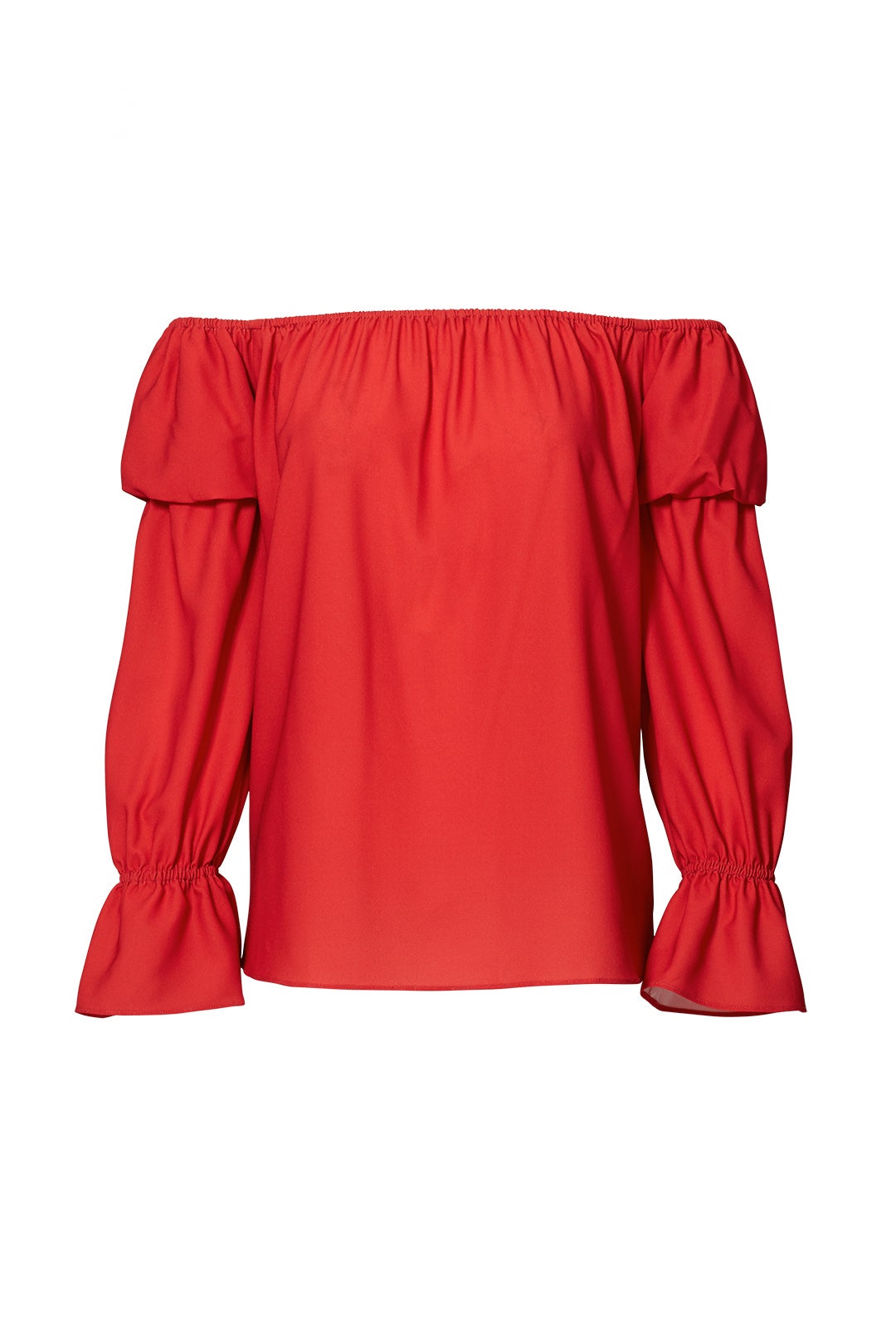 Red Peasant Top by Nicole Miller 3