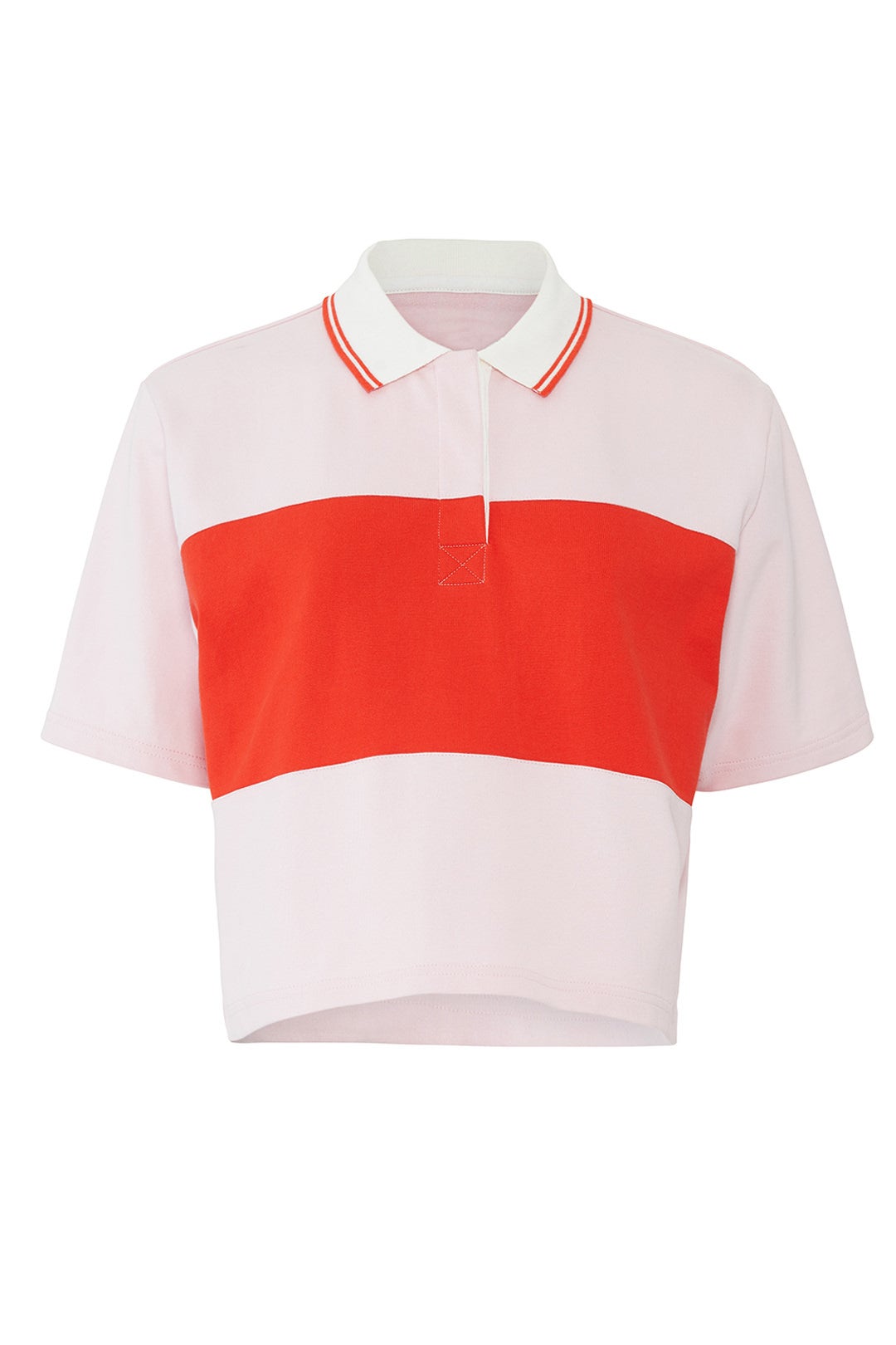 Colorblock Cropped Polo by Tory Sport
