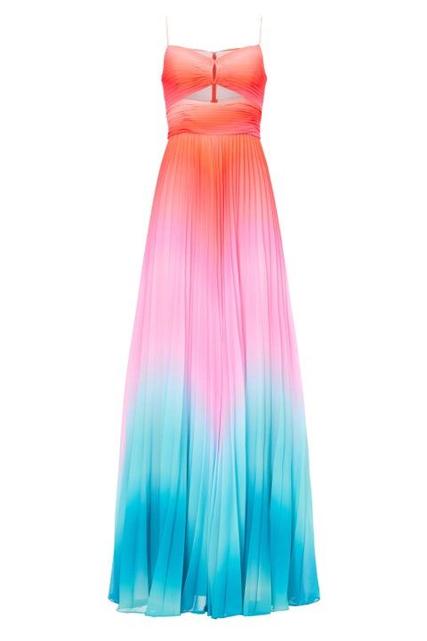 Amur River Pleated Gown