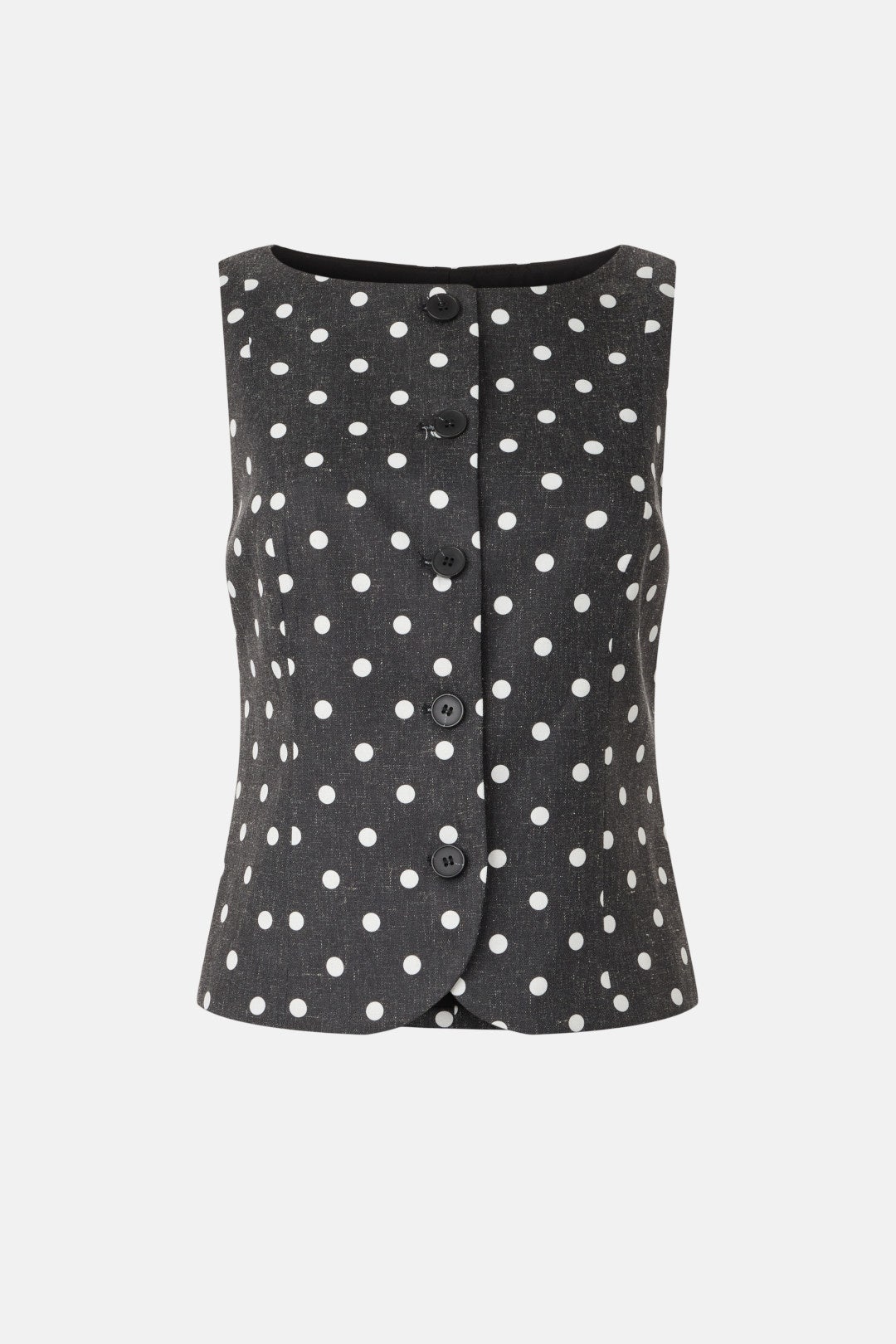 Button Down Boat Neck Top by CeCe 4