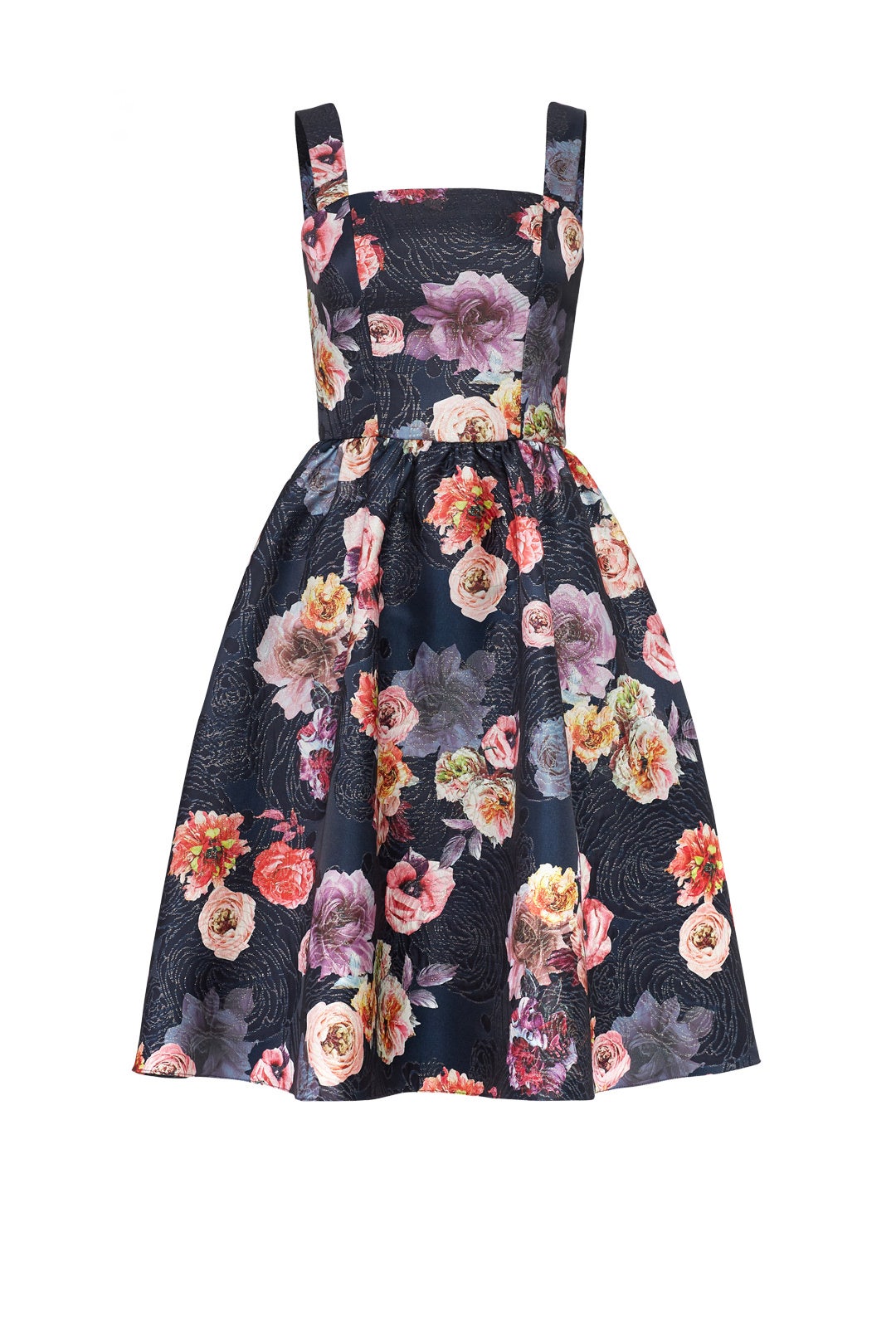Black Floral Cocktail Dress by Christian Siriano 3