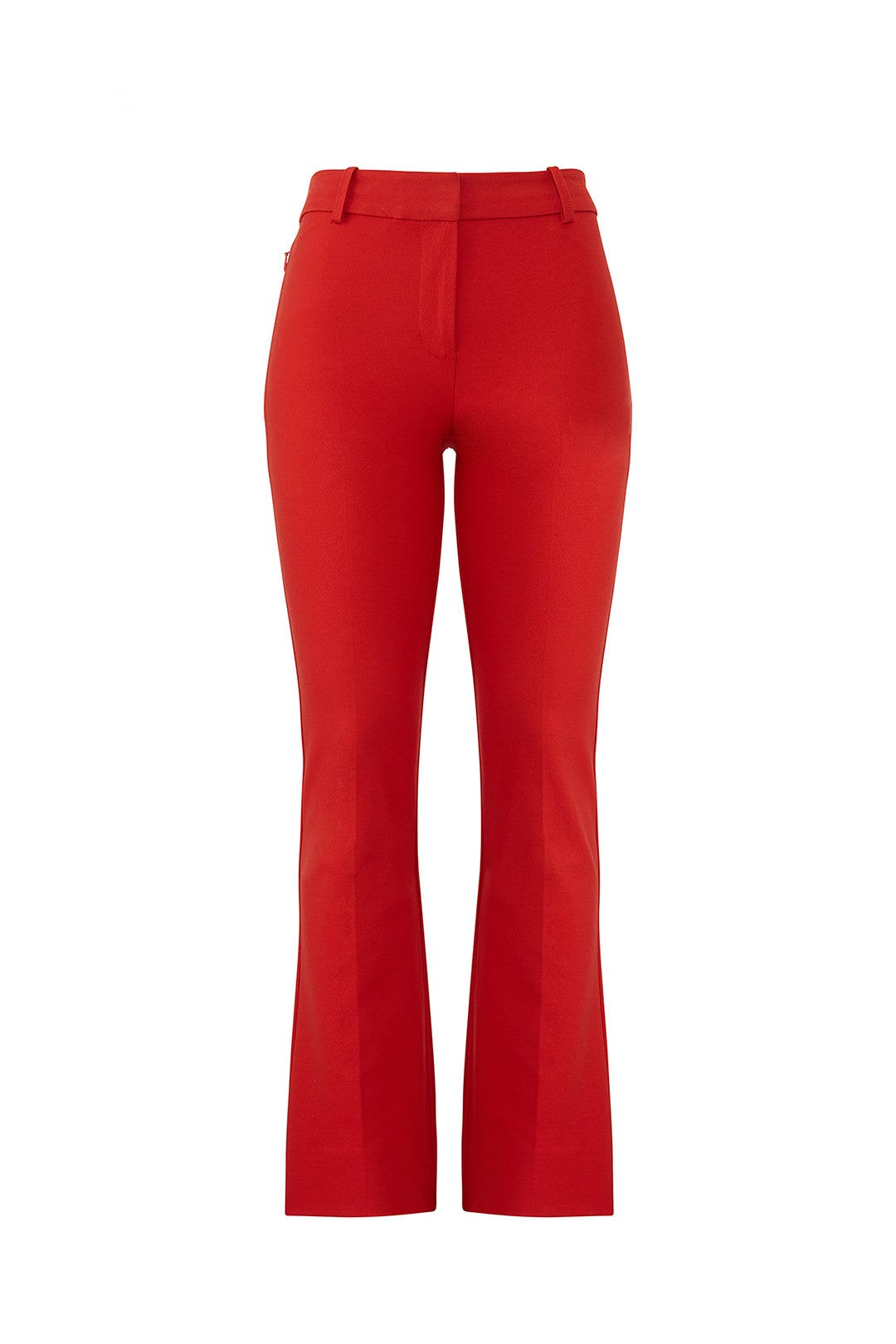 Red Cropped Flare Trousers by Derek Lam 10 Crosby 3