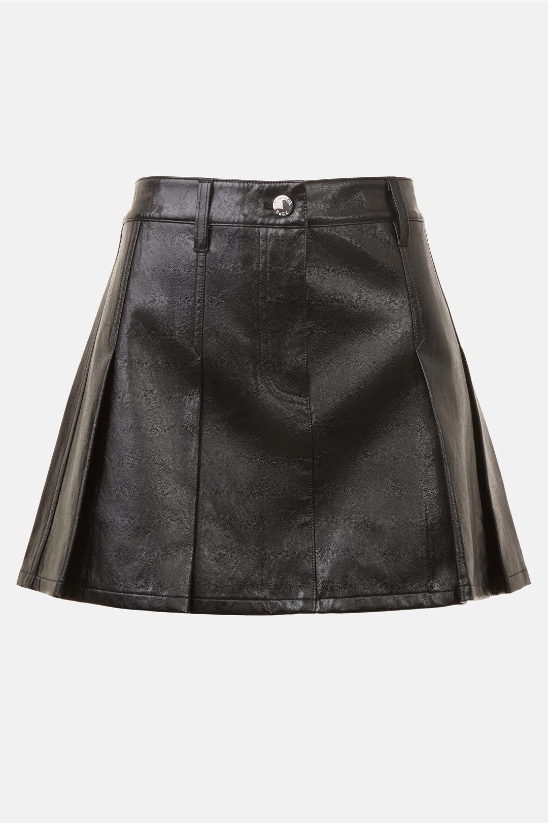 Faux Leather Pleated Mini Skirt by MICHAEL KORS 3