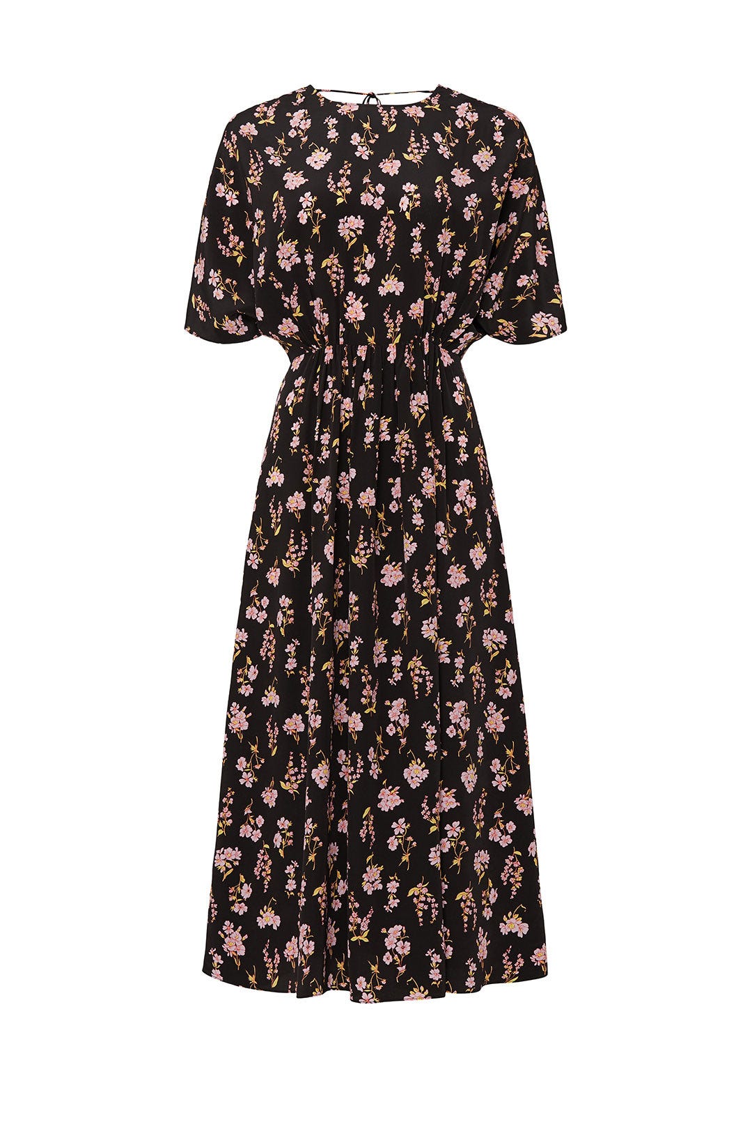 Floral Printed Open Back Dress by Les Reveries 4