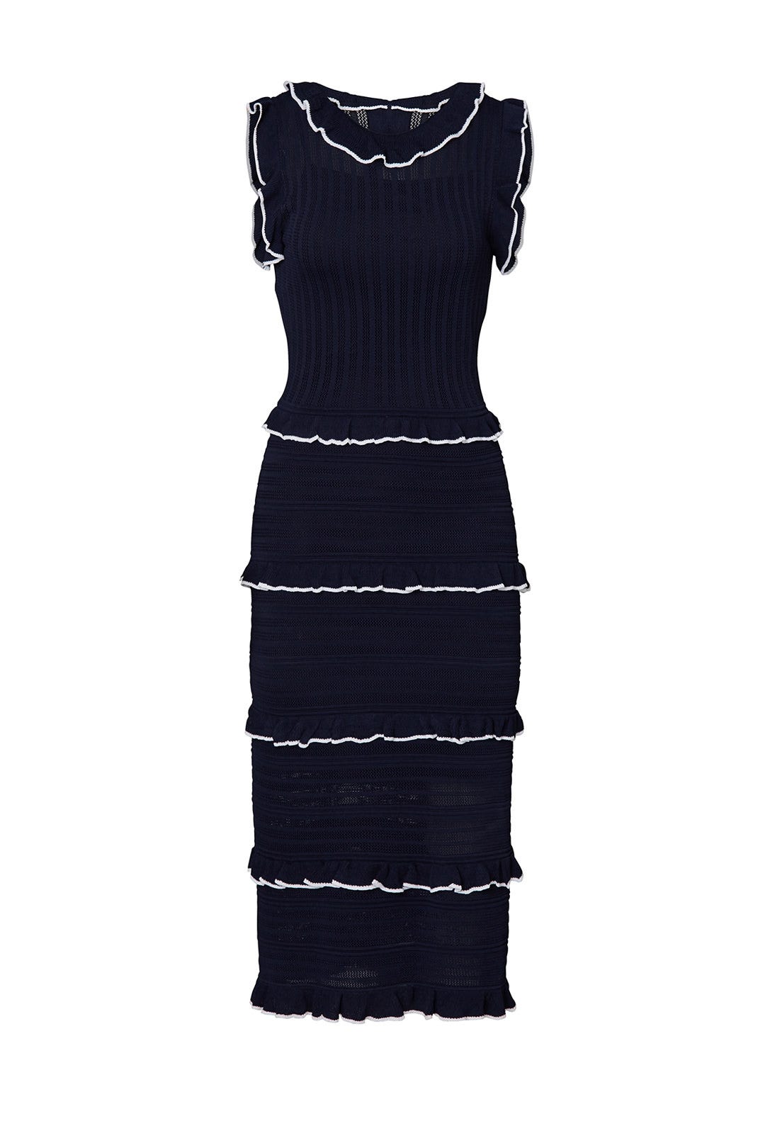 Ruffle Trim Sheath by Alexia Admor