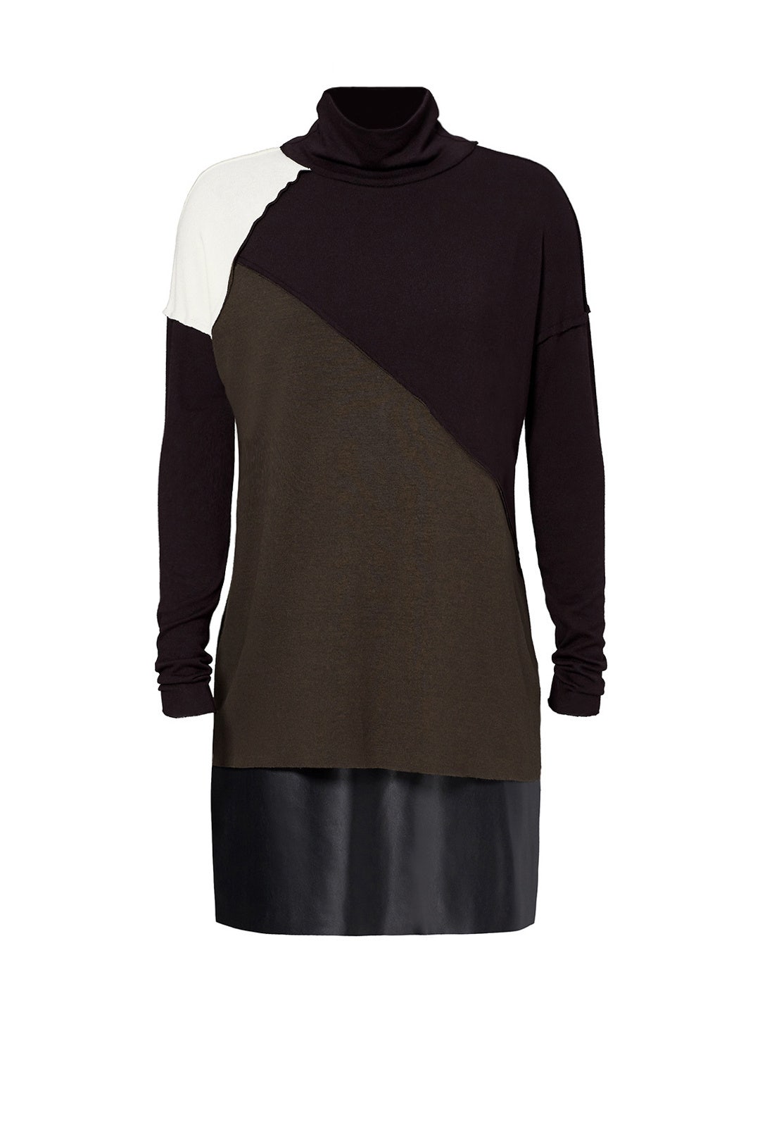 Olive Colorblock Sweater Dress by Bailey 44