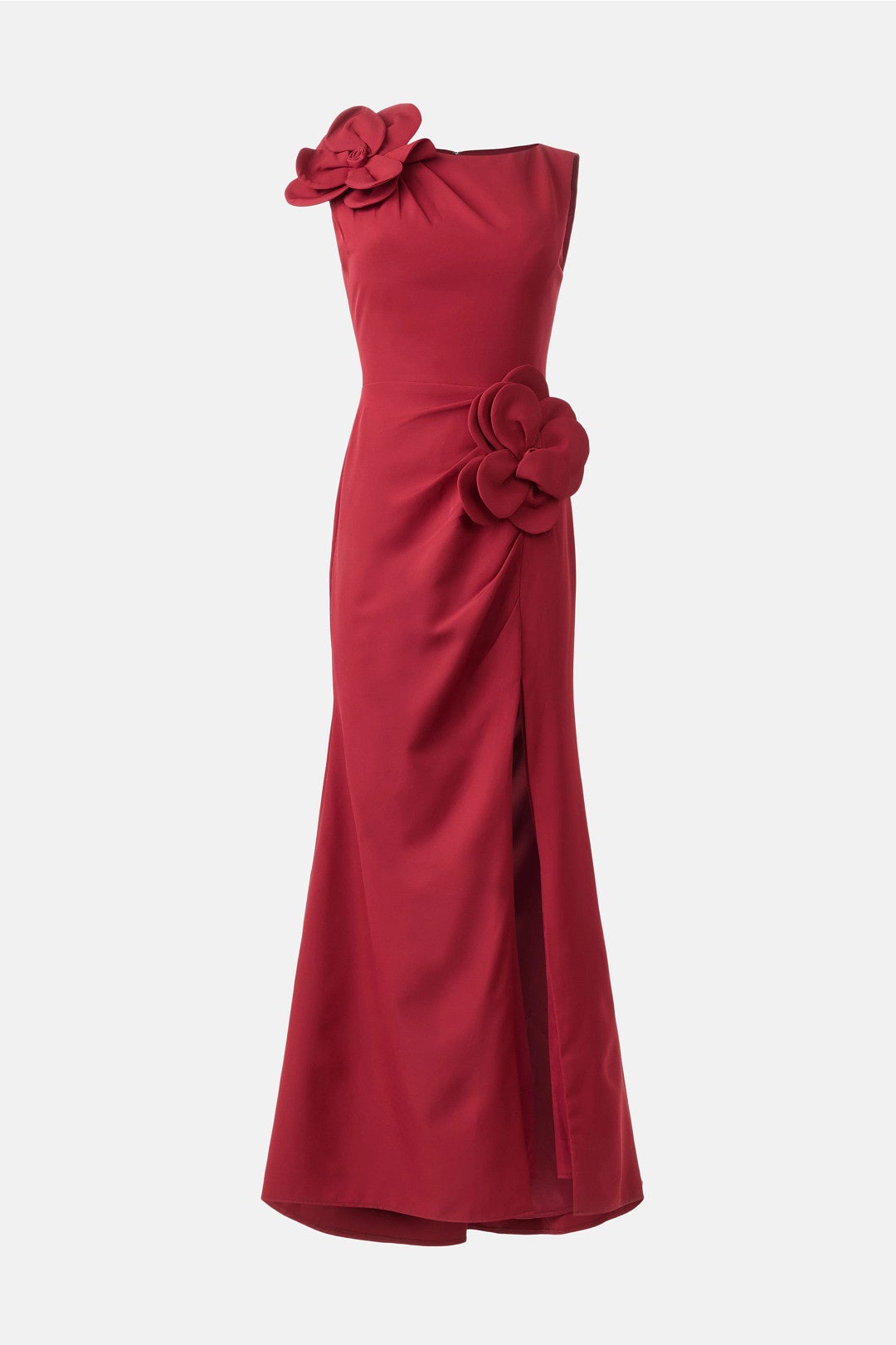 High Neck Crepe Column Dress by Ieena for Mac Duggal 4