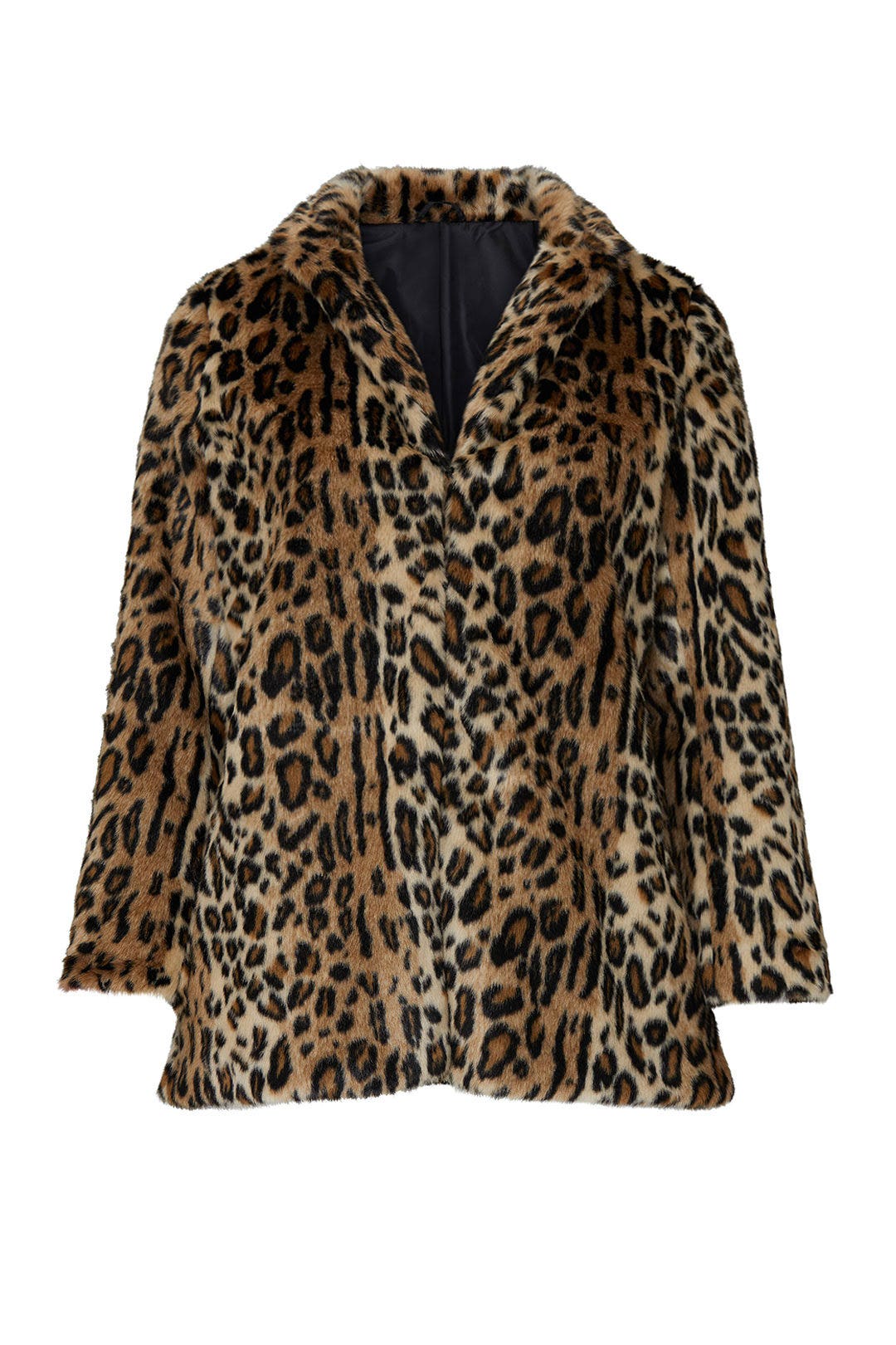 Leopard Faux Fur Jacket by JUNAROSE 4