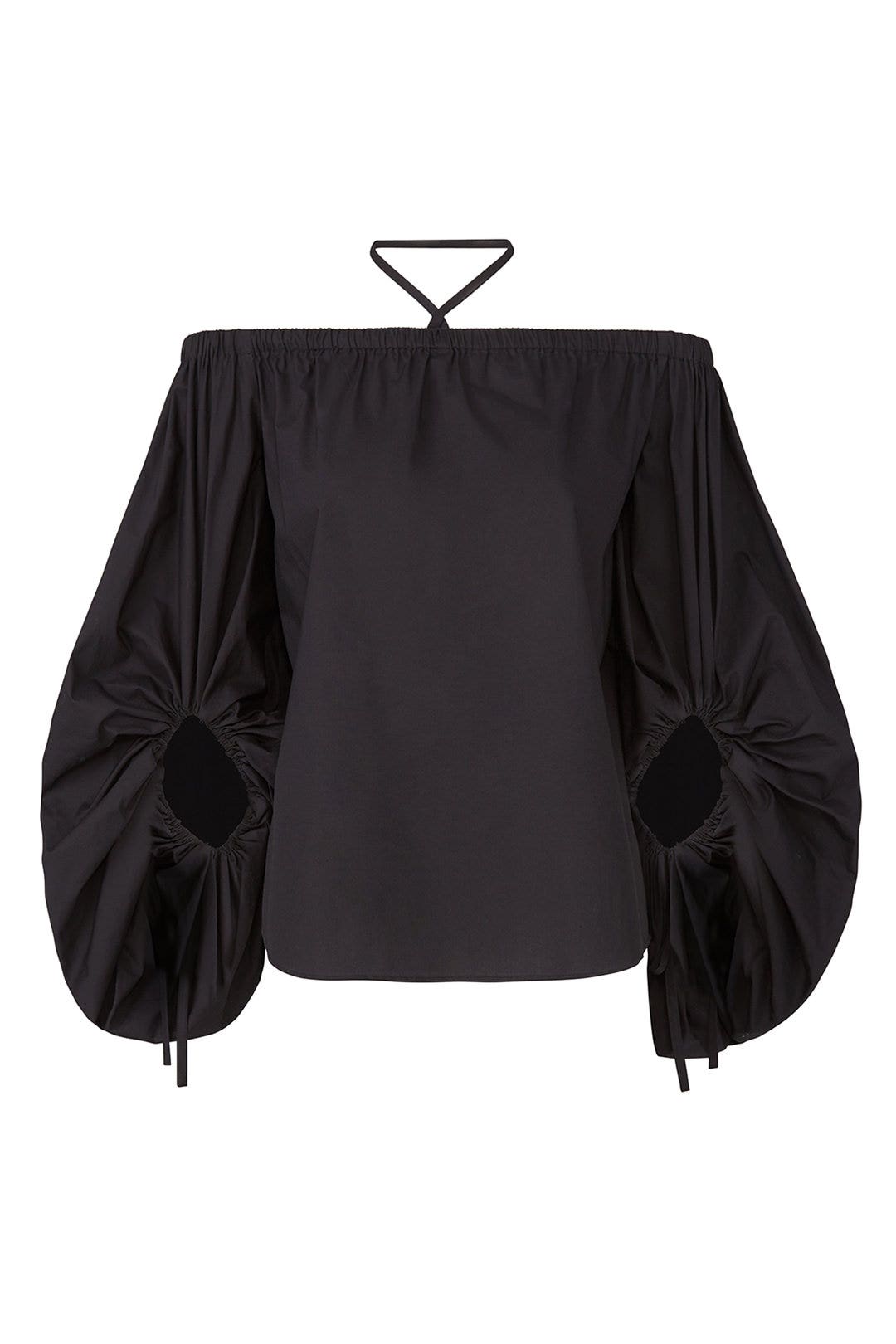 Black Tilda Blouse by Rebecca Minkoff