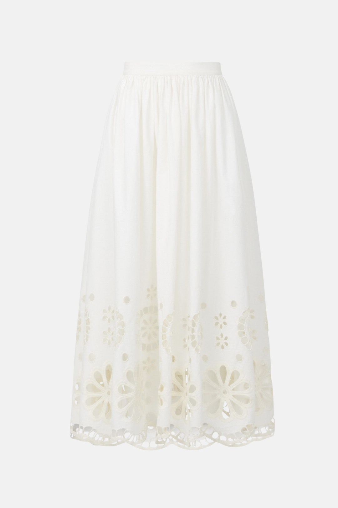 Super Bloom Eyelet Skirt by The Great. 4