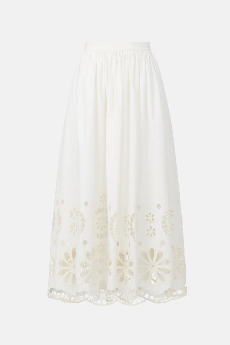 Super Bloom Eyelet Skirt by The Great. - Photo 4
