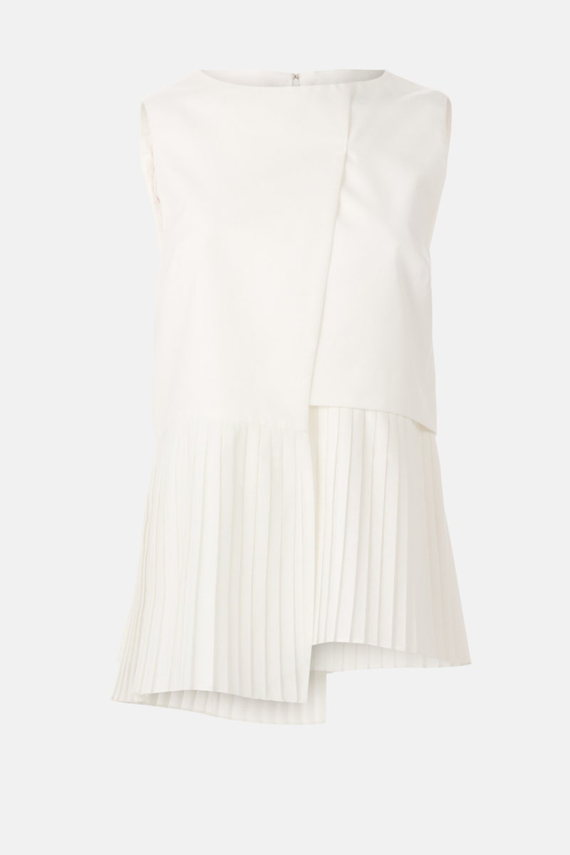 Nyla Asymmetrical Linen Top by Milly - Photo 4