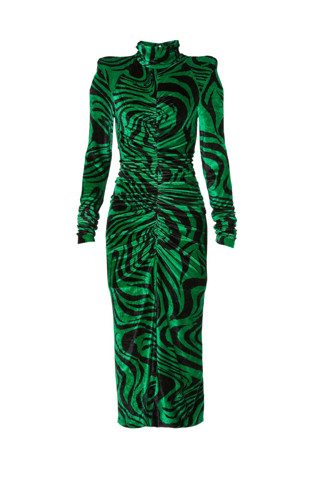 green clothing GREENCLOTHING×DEELUXE 美品 Green Velvet Midi Dress by Philosophy di Lorenzo Serafini | Rent