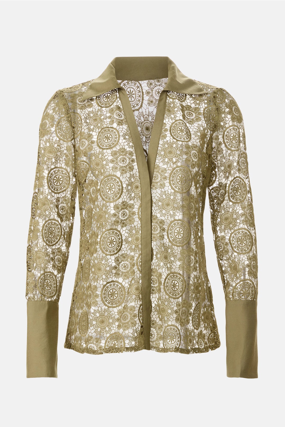 Cover Up Lace Button Down Shirt by Ronny Kobo x RTR