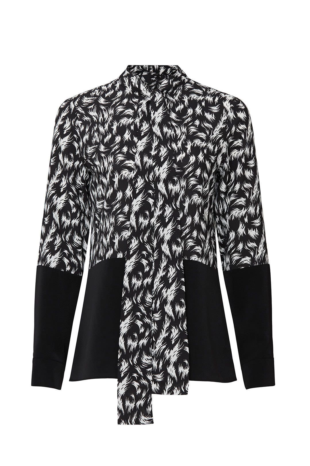 Feather Two Tone Blouse by Derek Lam 10 Crosby x RTR 4