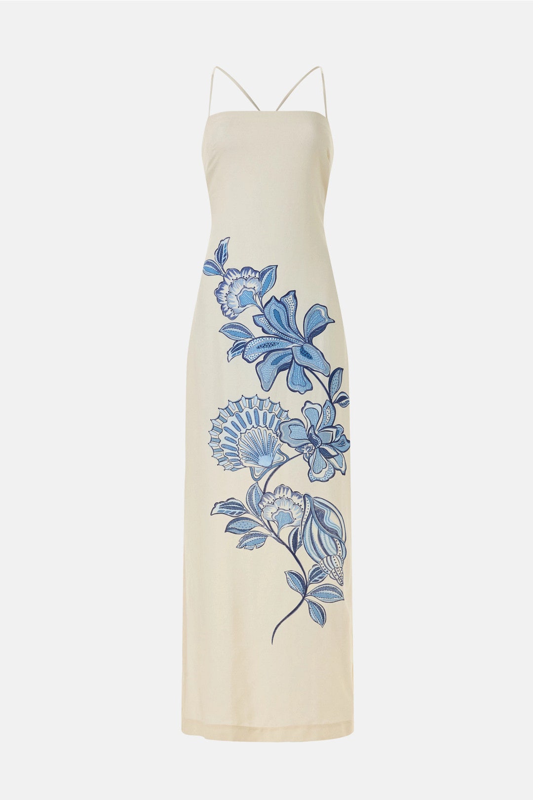 Ocean Flower Maxi Dress by Dress To