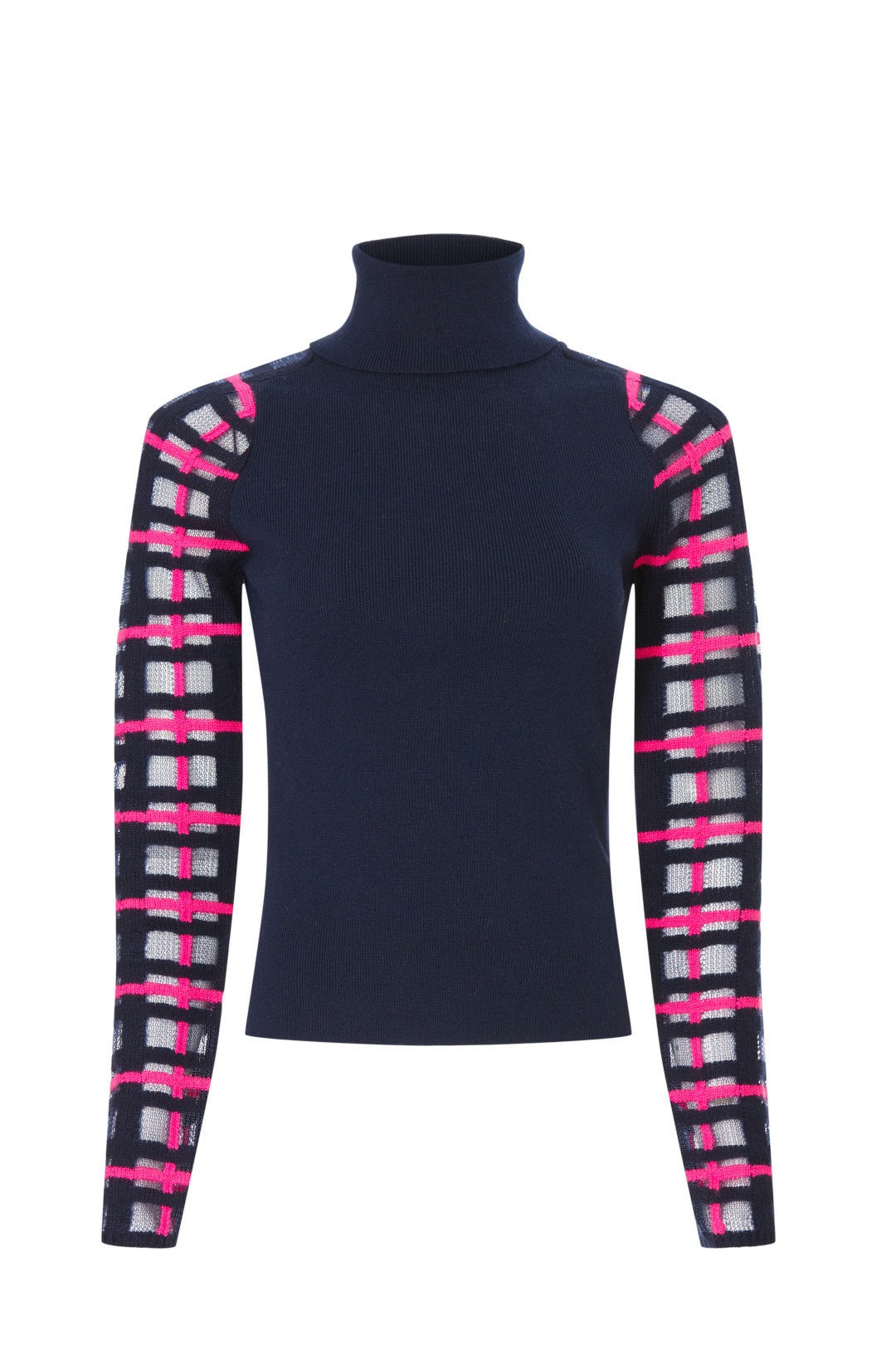 Sheer Sleeve Turtleneck Top by Esteban Cortazar x RTR 4